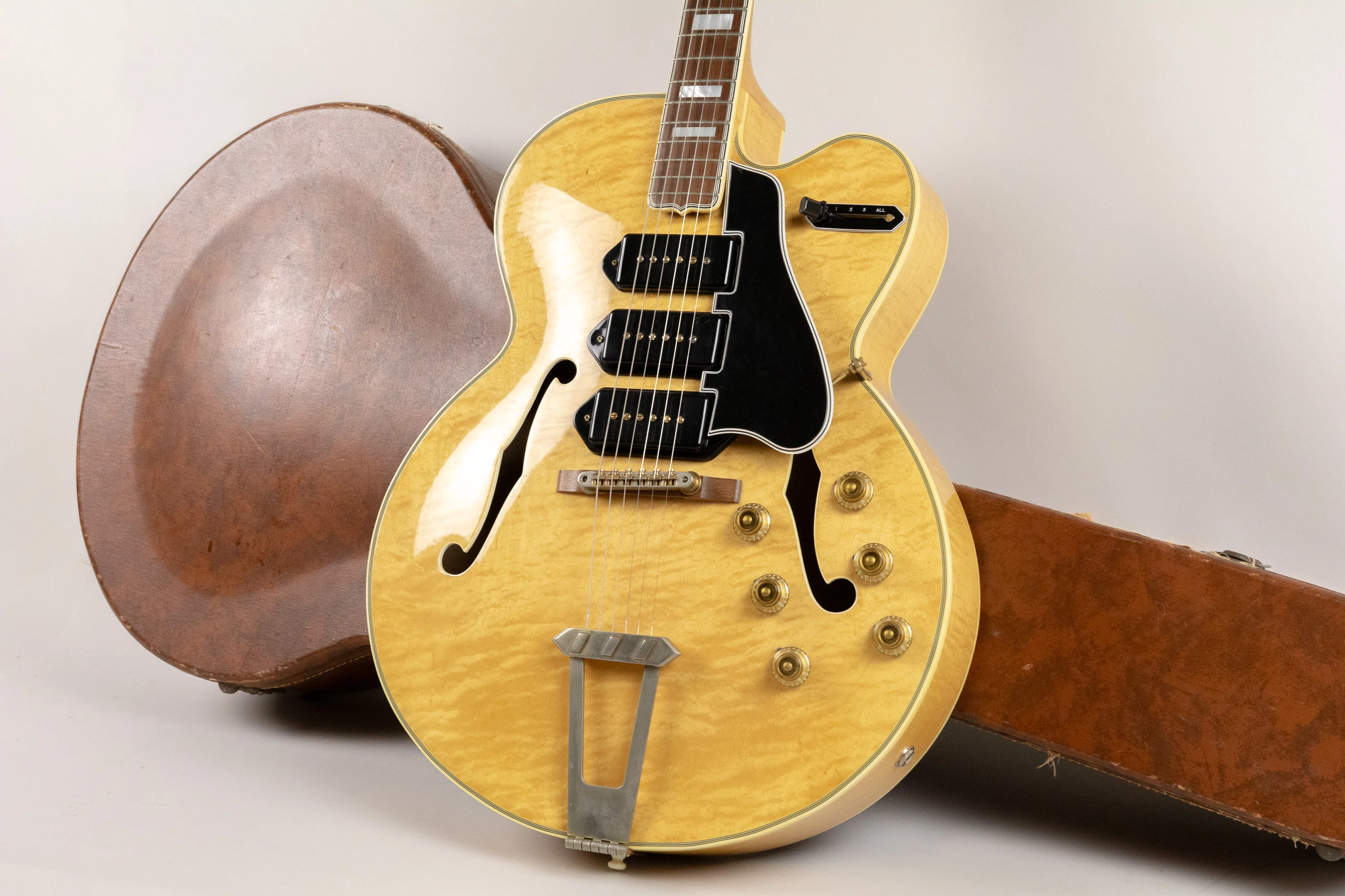 1956 Gibson ES-5N Switchmaster Blonde near MINT! + OHSC + Tags + Candy! - Image 2