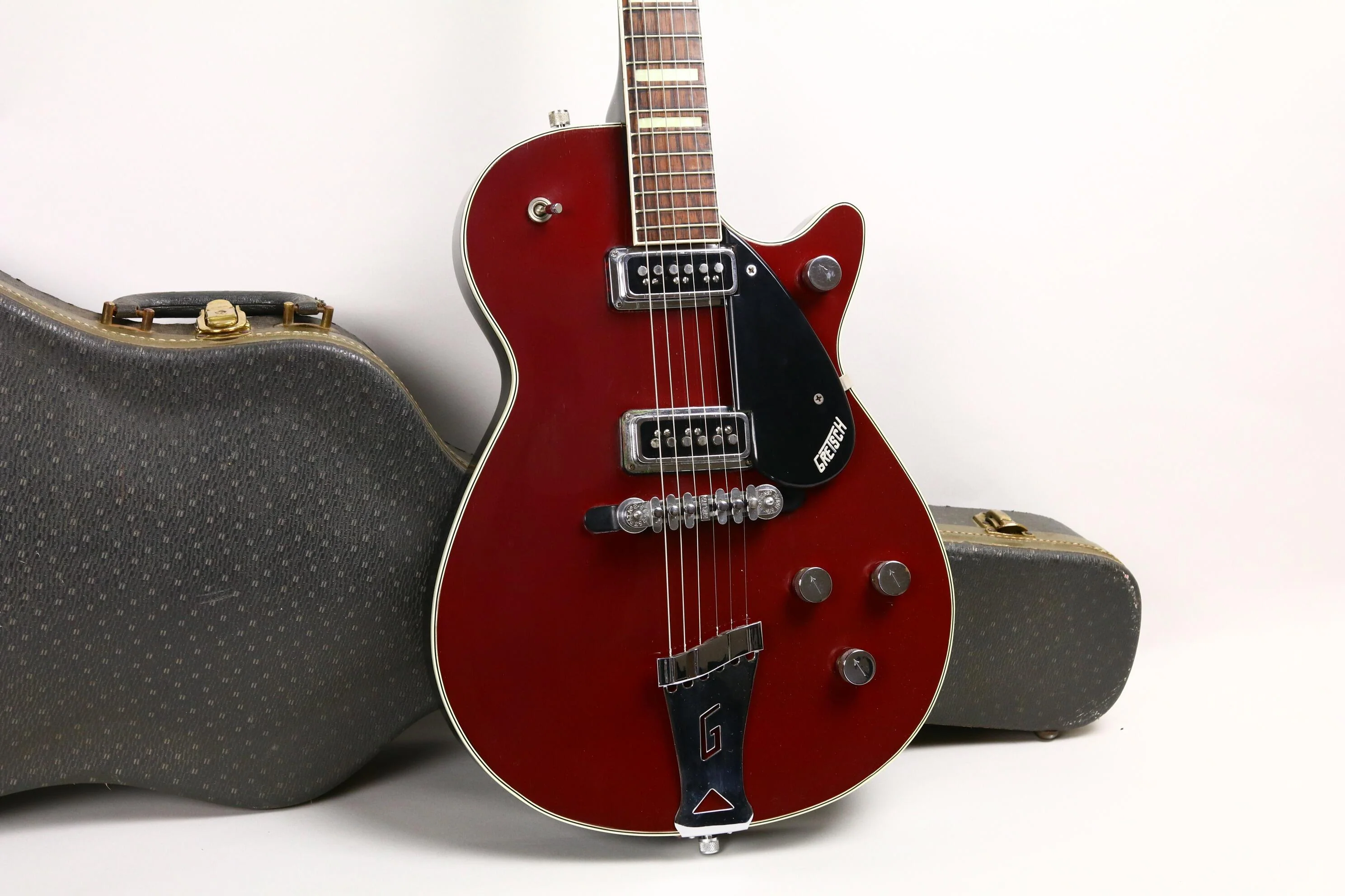 1956 Gretsch 6131 Jet Firebird, Firebird Red + OHSC - Image 3