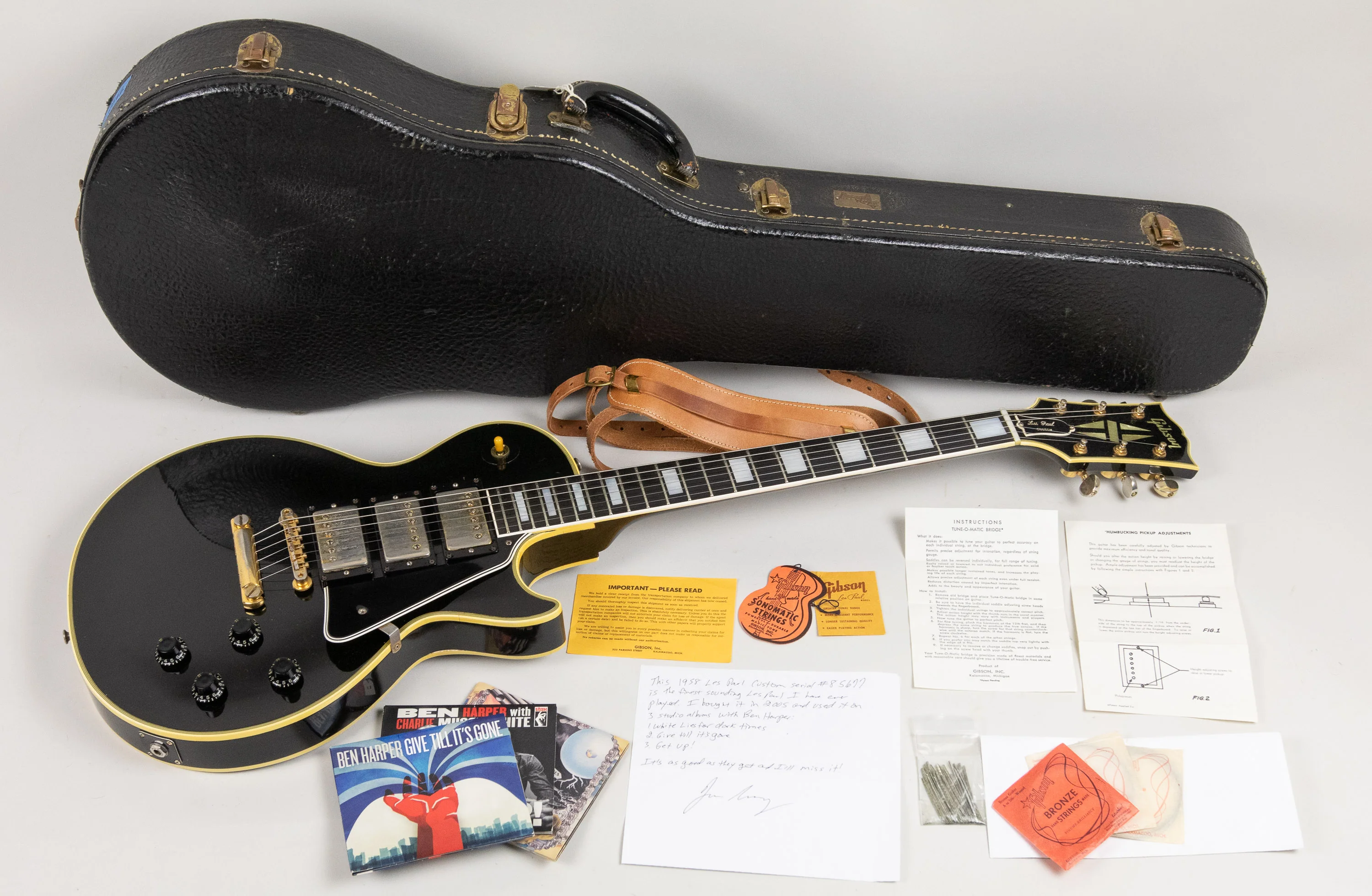 1958 Gibson Les Paul Custom, Black - Image 2
