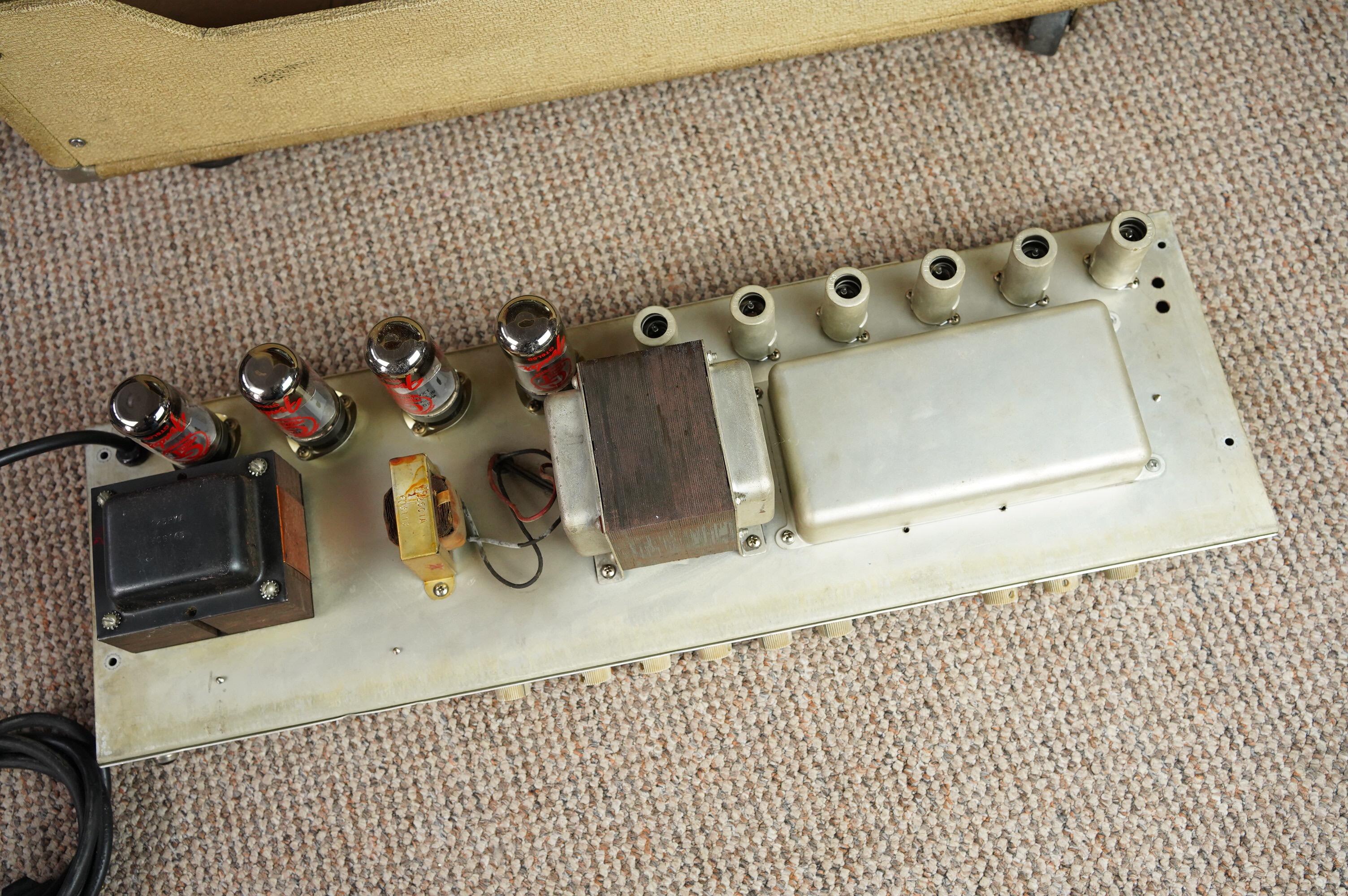 1962 Fender Twin Amp, White Tolex - Image 34