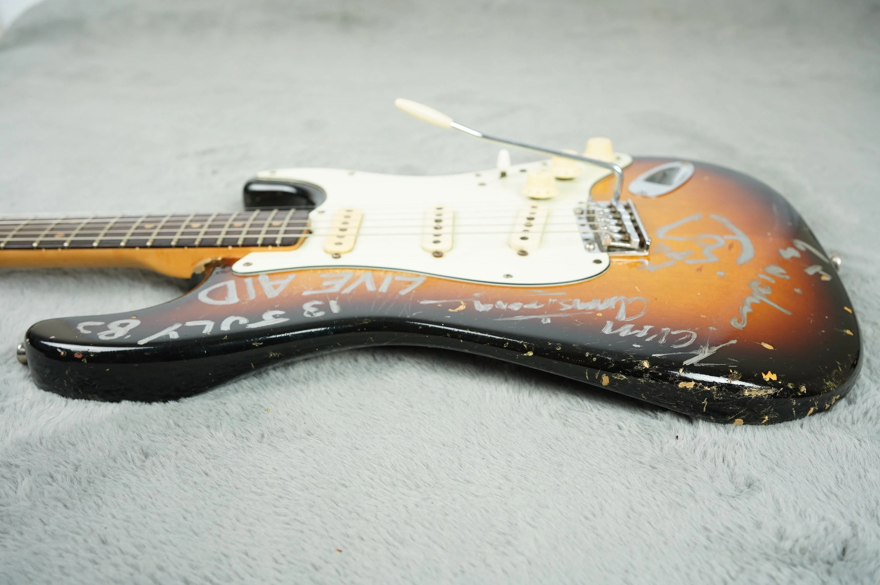 1963 Fender Stratocaster, David Bowie Signed/Live Aid Provenance - Image 13