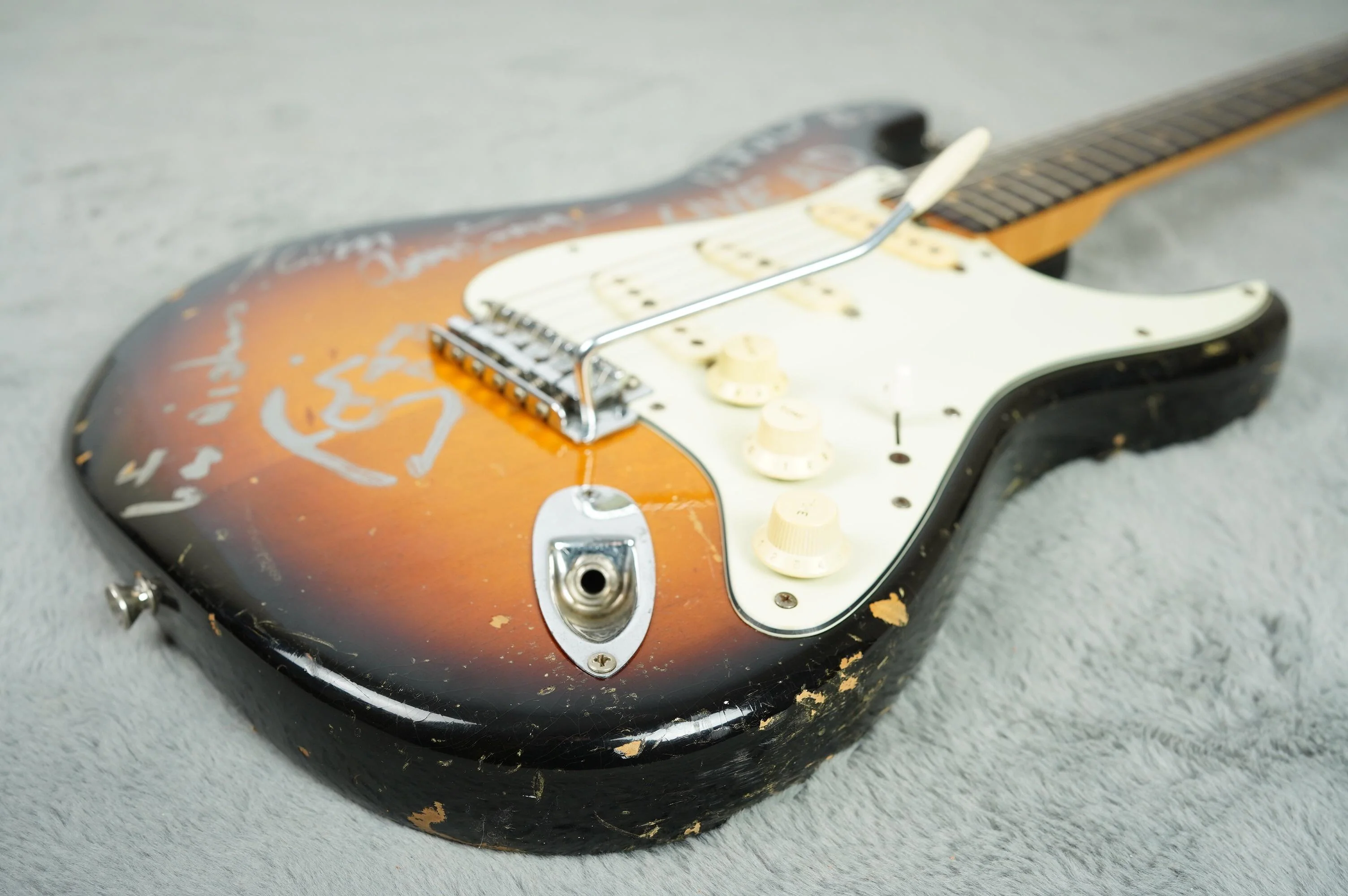 1963 Fender Stratocaster, David Bowie Signed/Live Aid Provenance - Image 15
