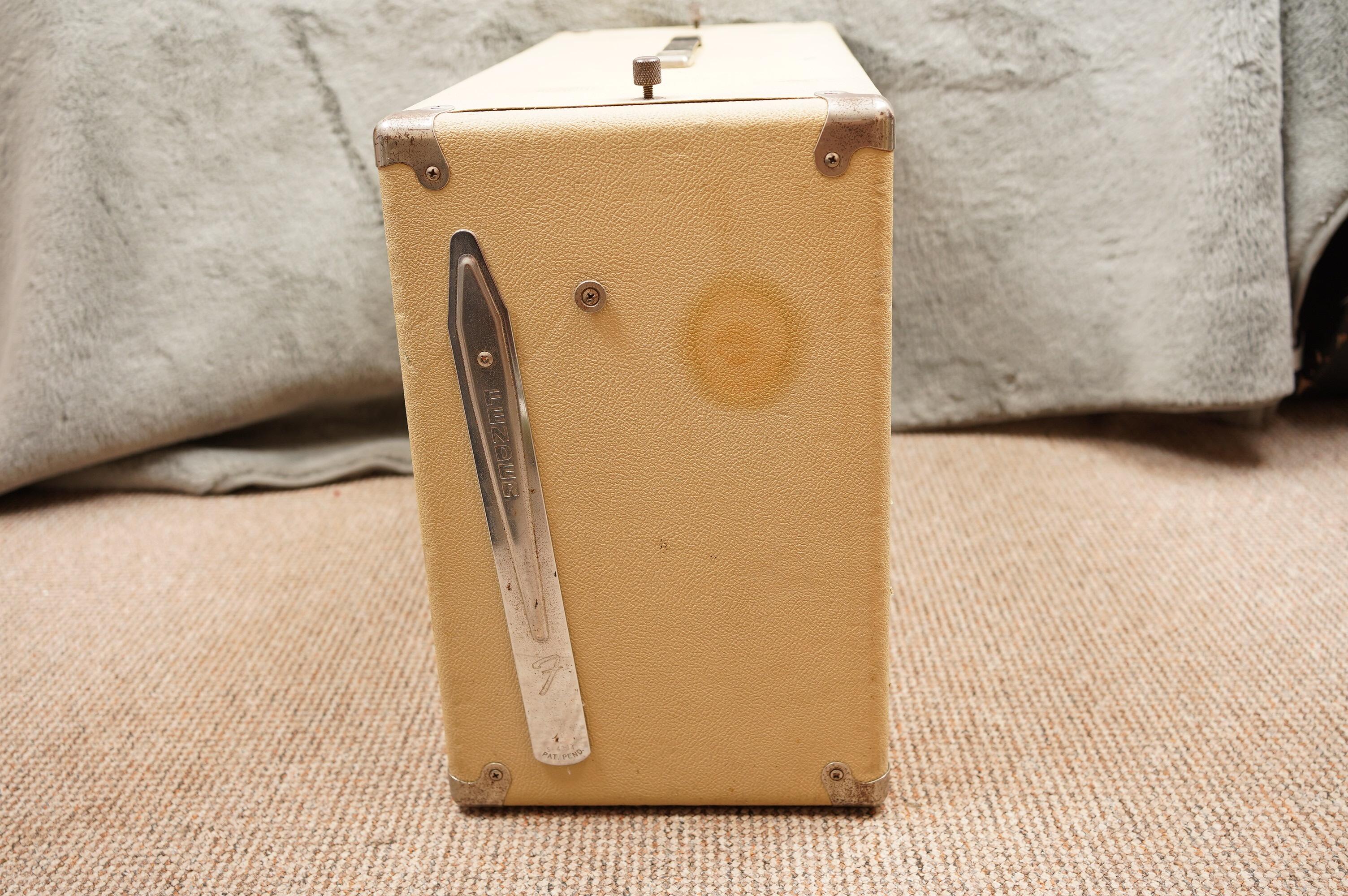1963 Fender Tremolux Head + Cab, Blonde - Export version - Image 30