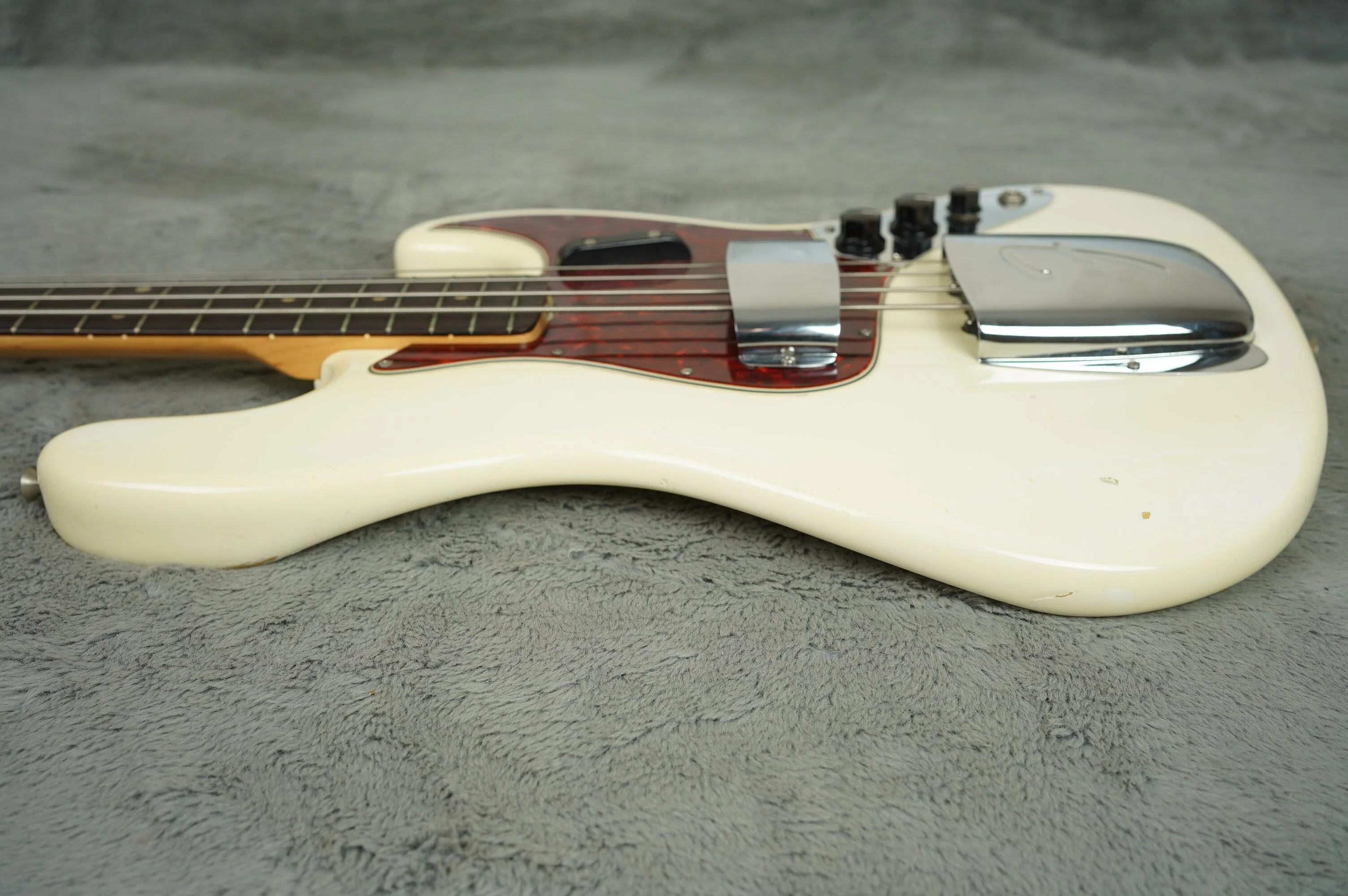 1964 Fender Jazz Bass Olympic White near MINT + OHSC - Image 13