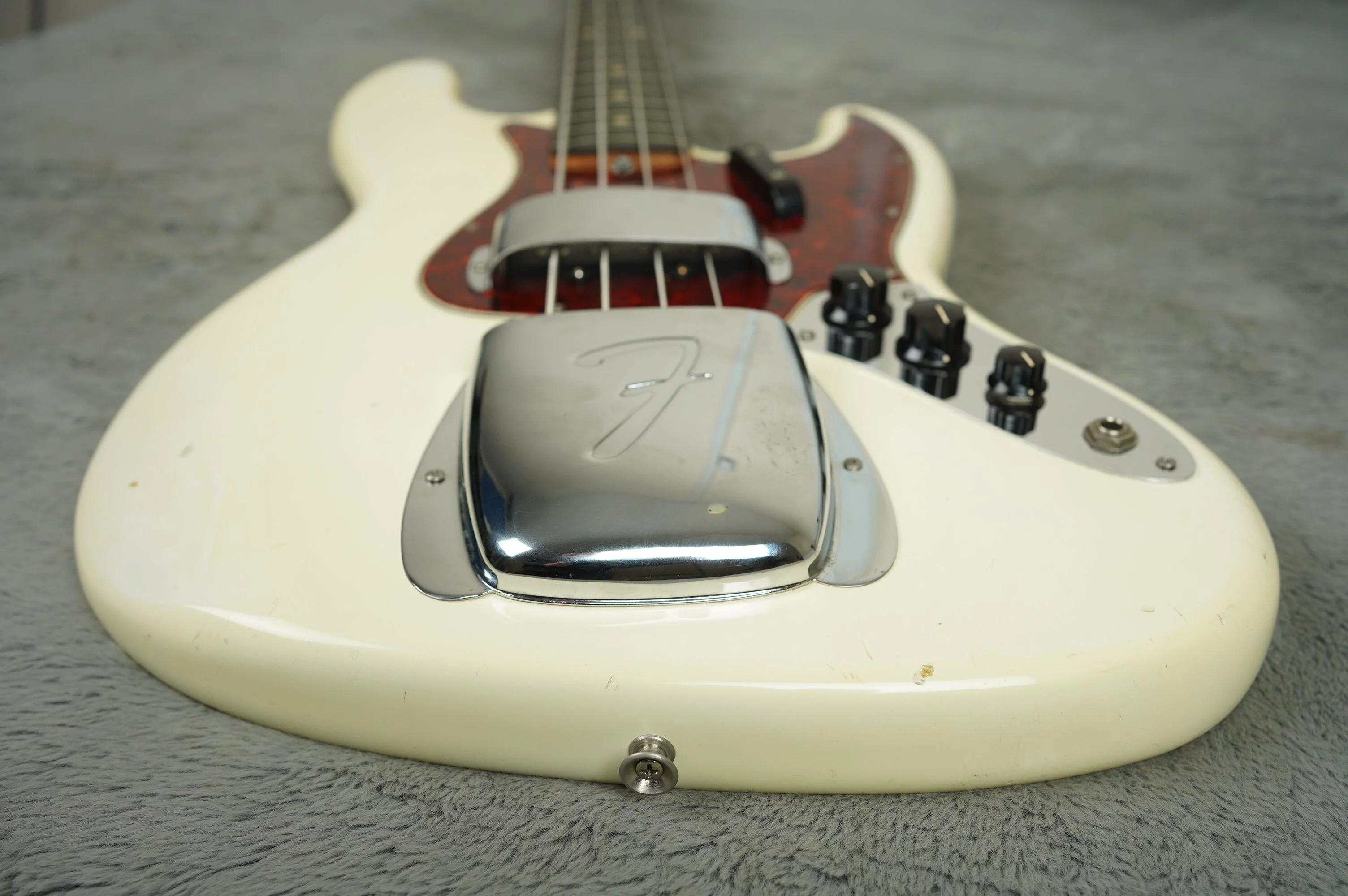 1964 Fender Jazz Bass Olympic White near MINT + OHSC - Image 14