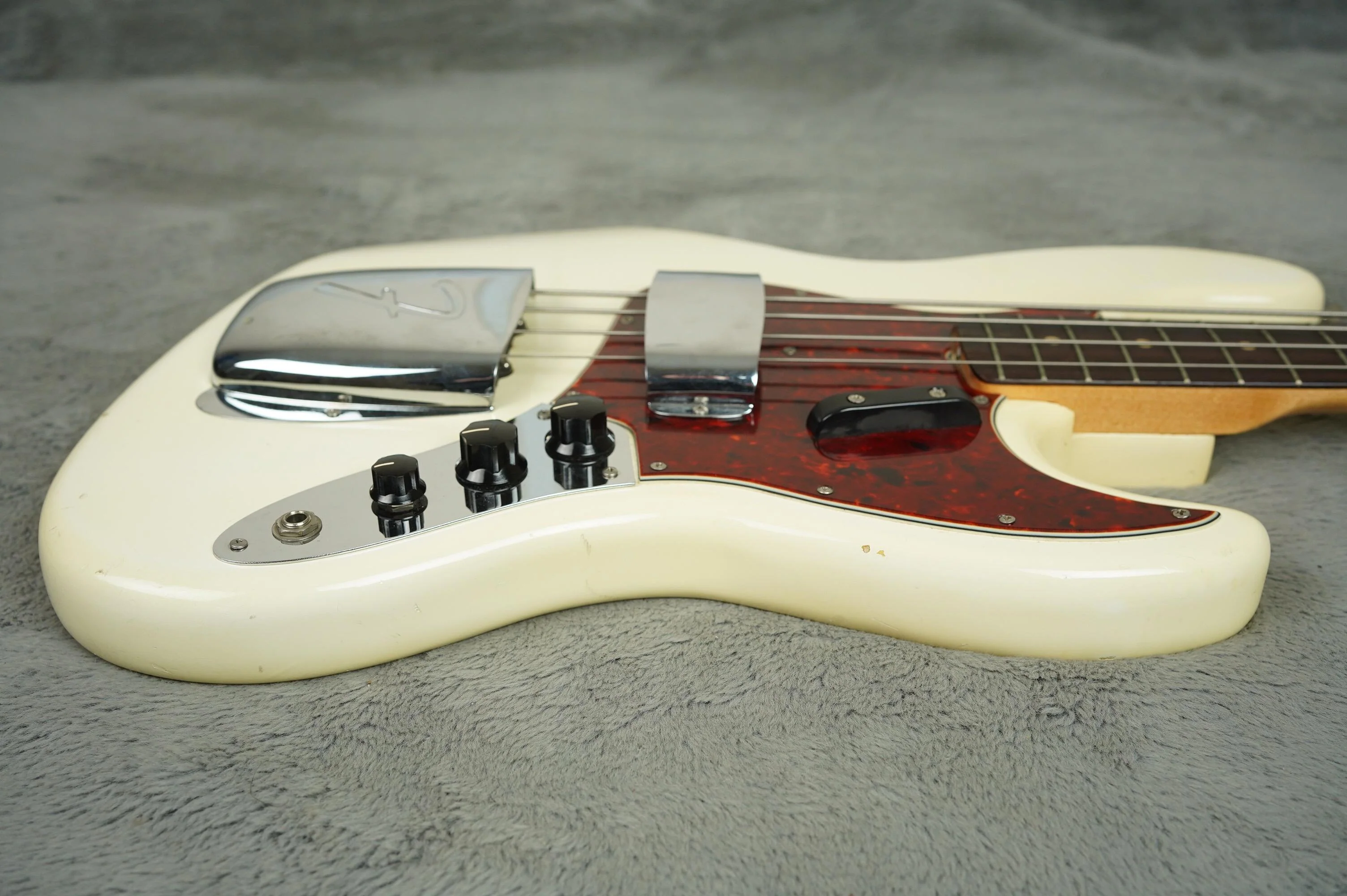 1964 Fender Jazz Bass Olympic White near MINT + OHSC - Image 16