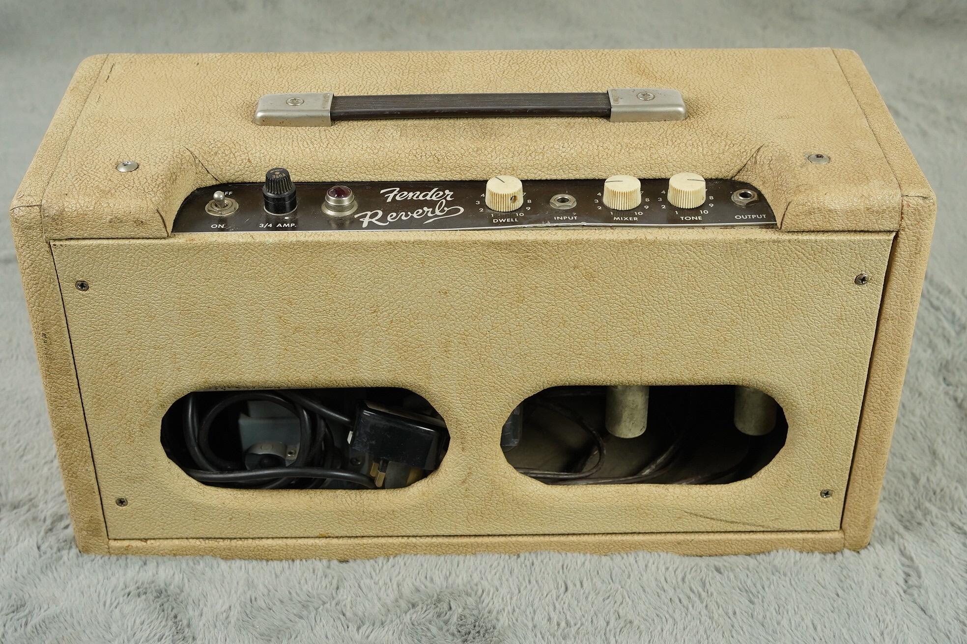1964 Fender Reverb Unit, White Tolex - Image 8