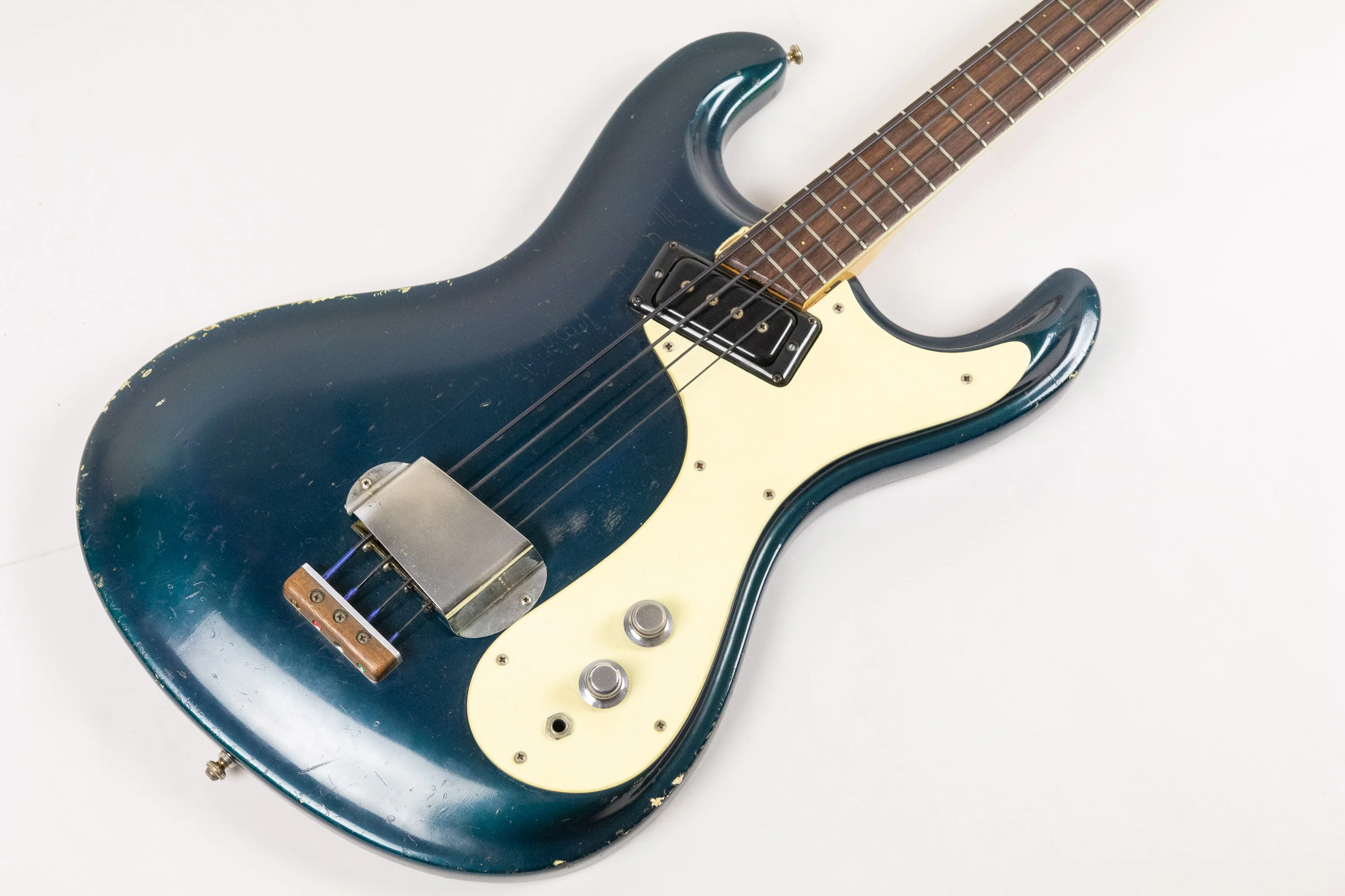 1965/66 Mosrite Ventures Bass, Ink Blue - Image 8
