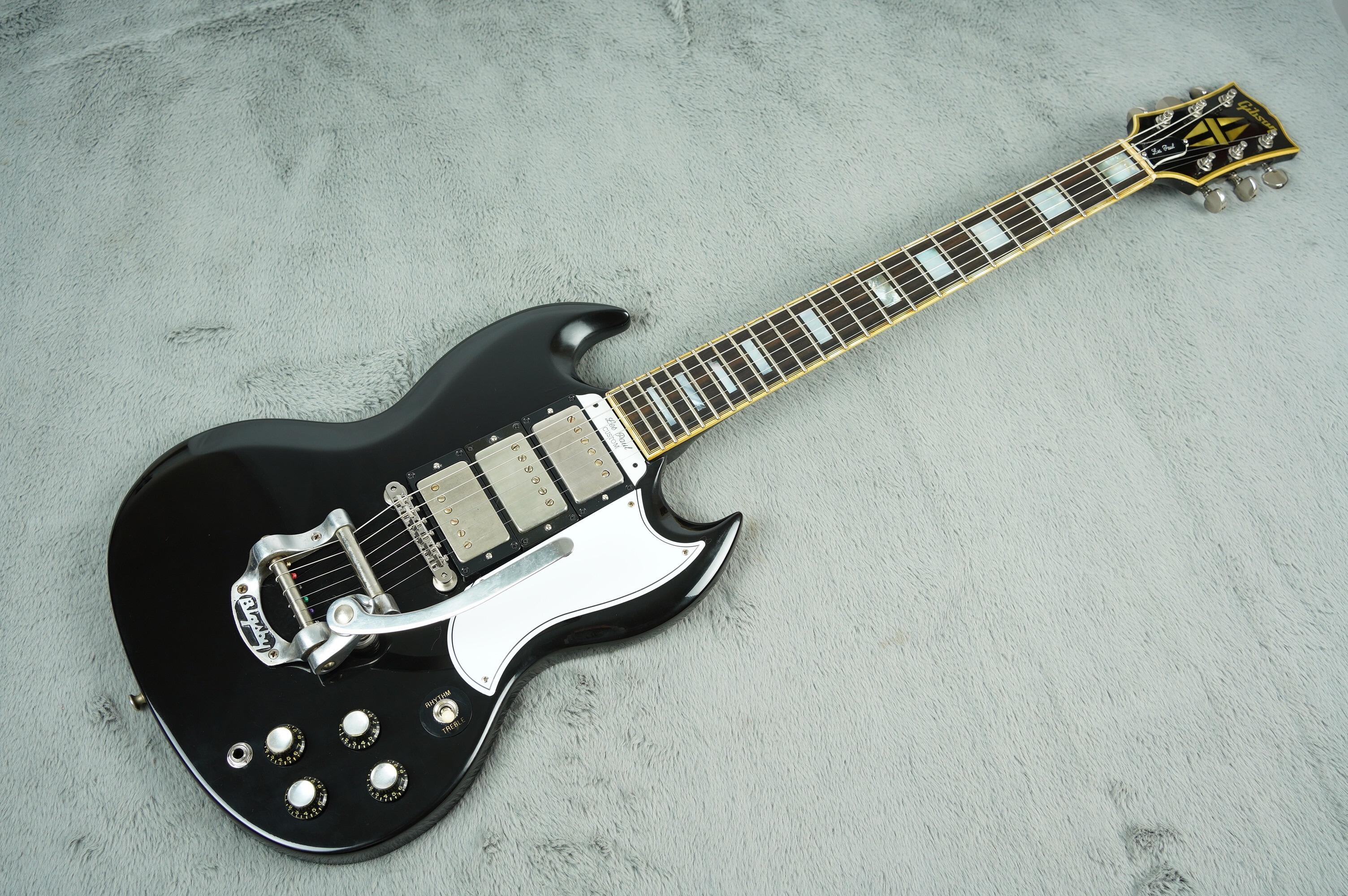 1965 Gibson SG Custom, Refin Black + HSC - Image 2