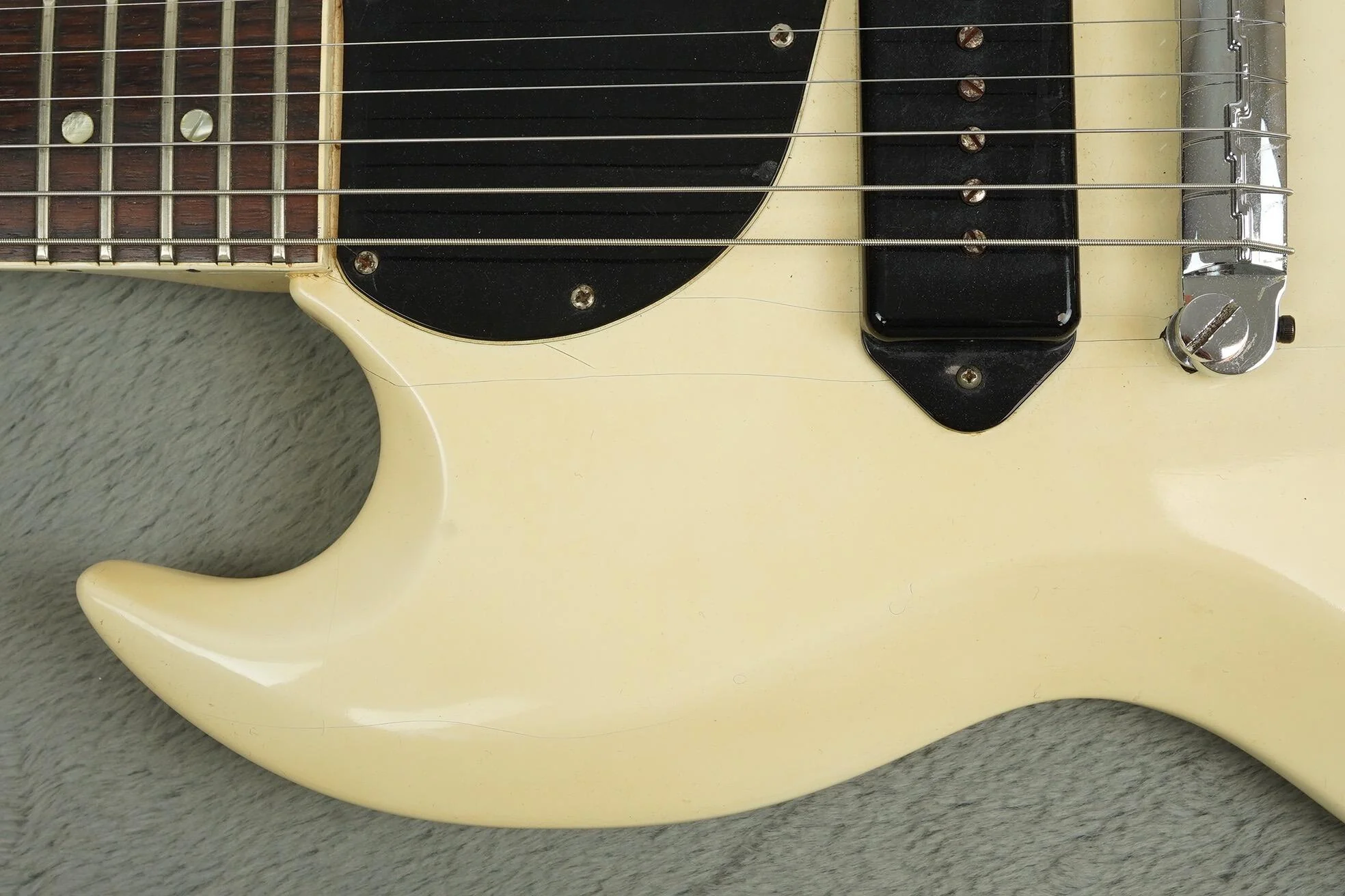 1965 Gibson SG Junior, Polaris White - Image 27