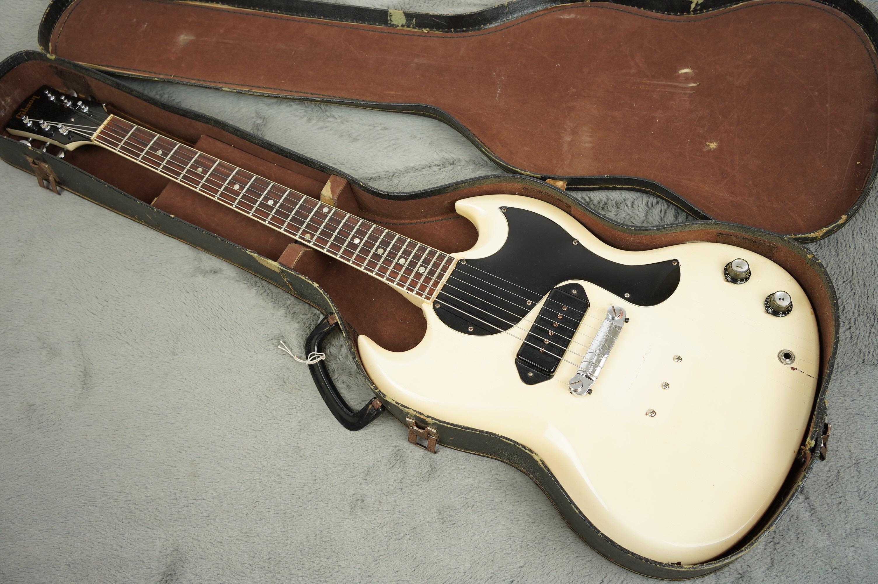 1965 Gibson SG Junior, Polaris White - Image 3