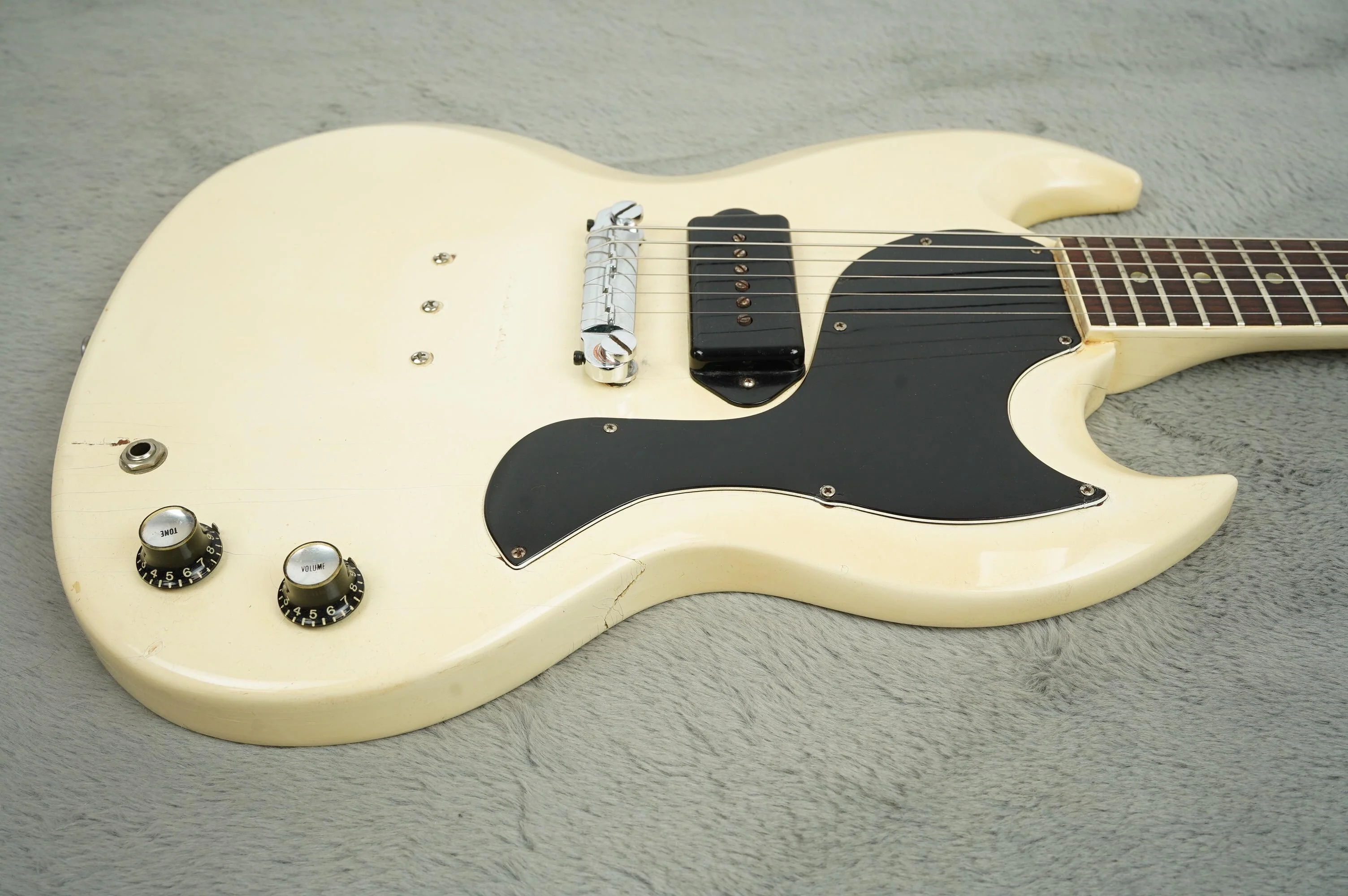 1965 Gibson SG Junior, Polaris White - Image 8