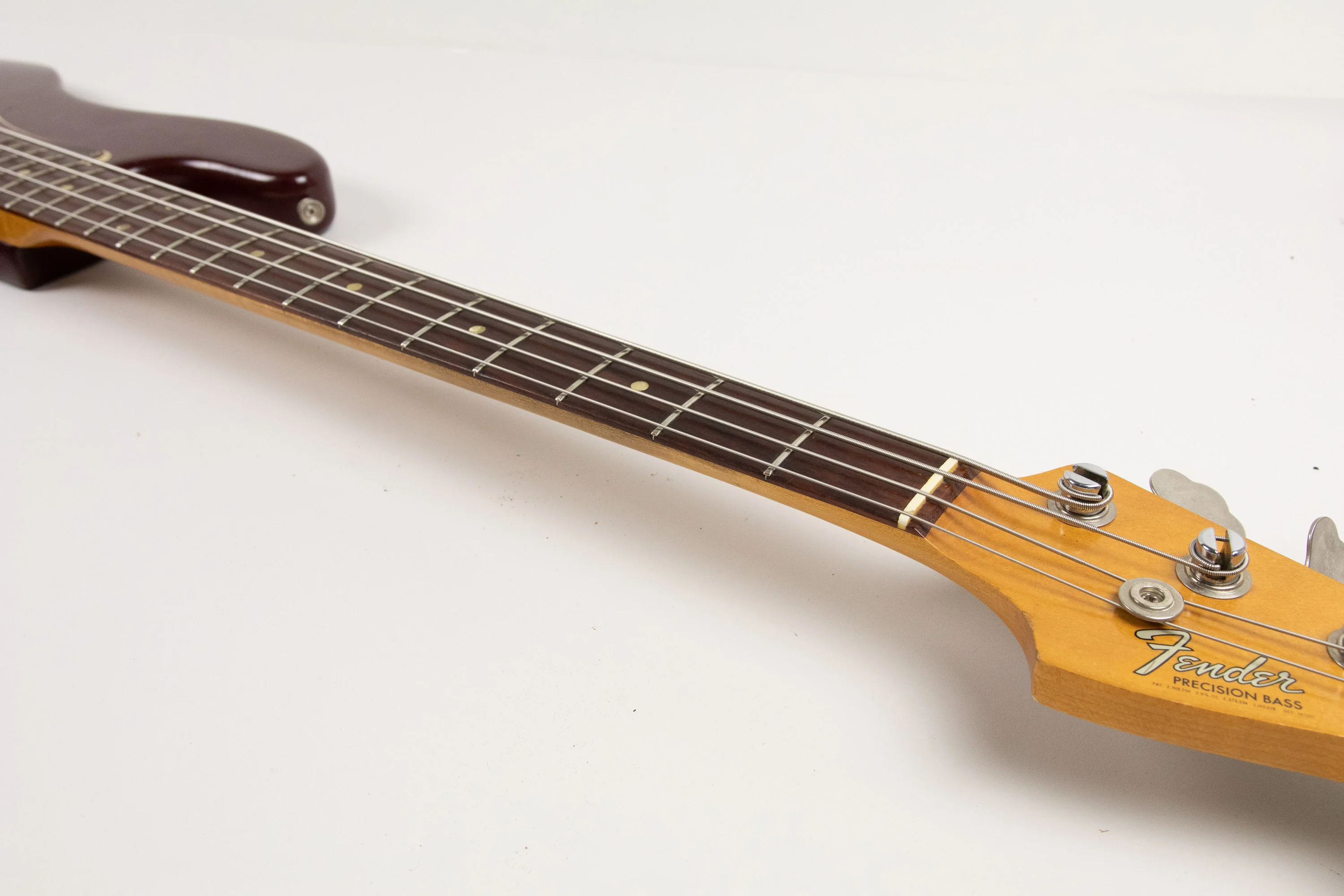 1966 Fender Precision Bass, Burgundy refin - Image 15