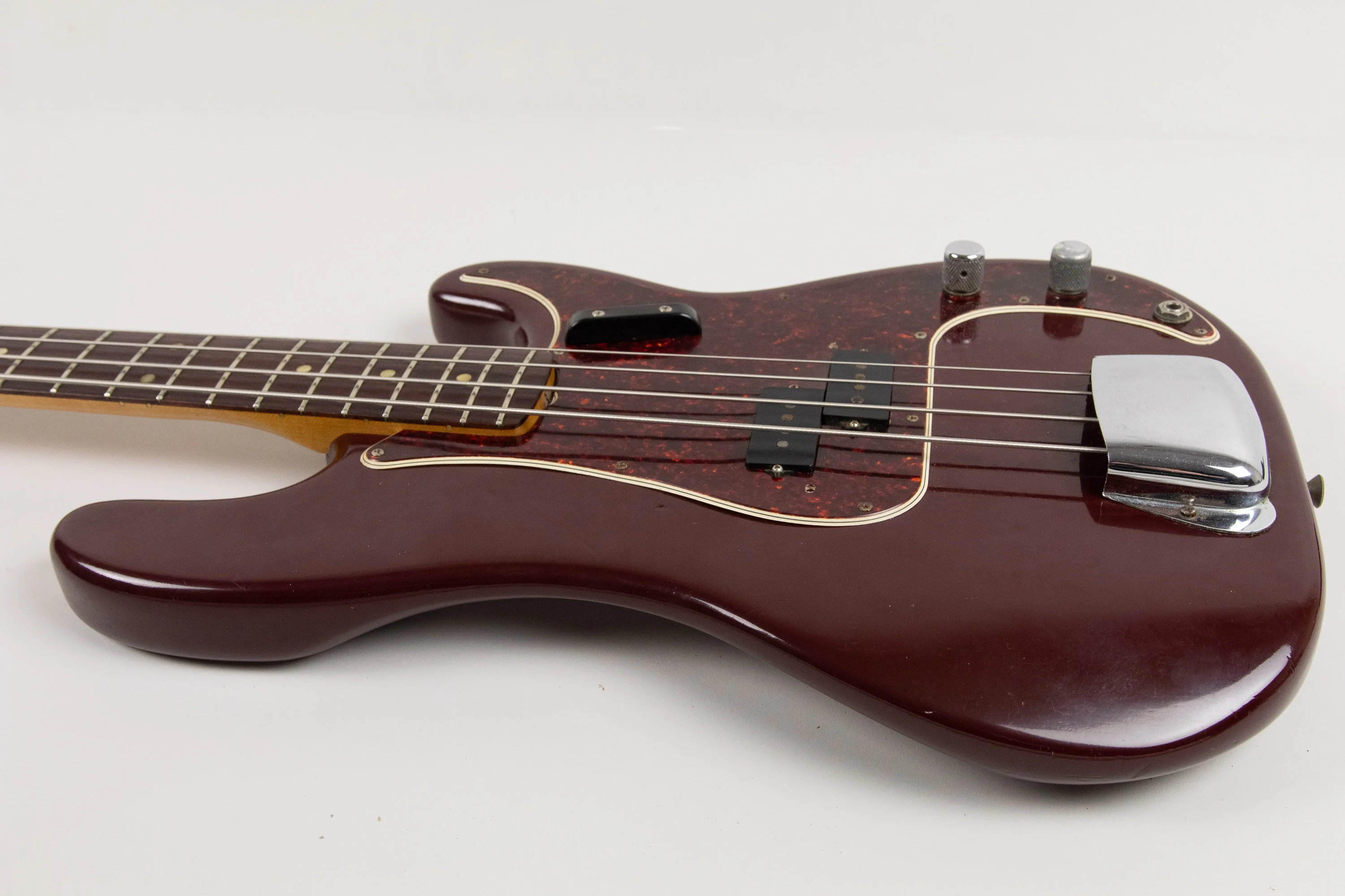 1966 Fender Precision Bass, Burgundy refin - Image 22