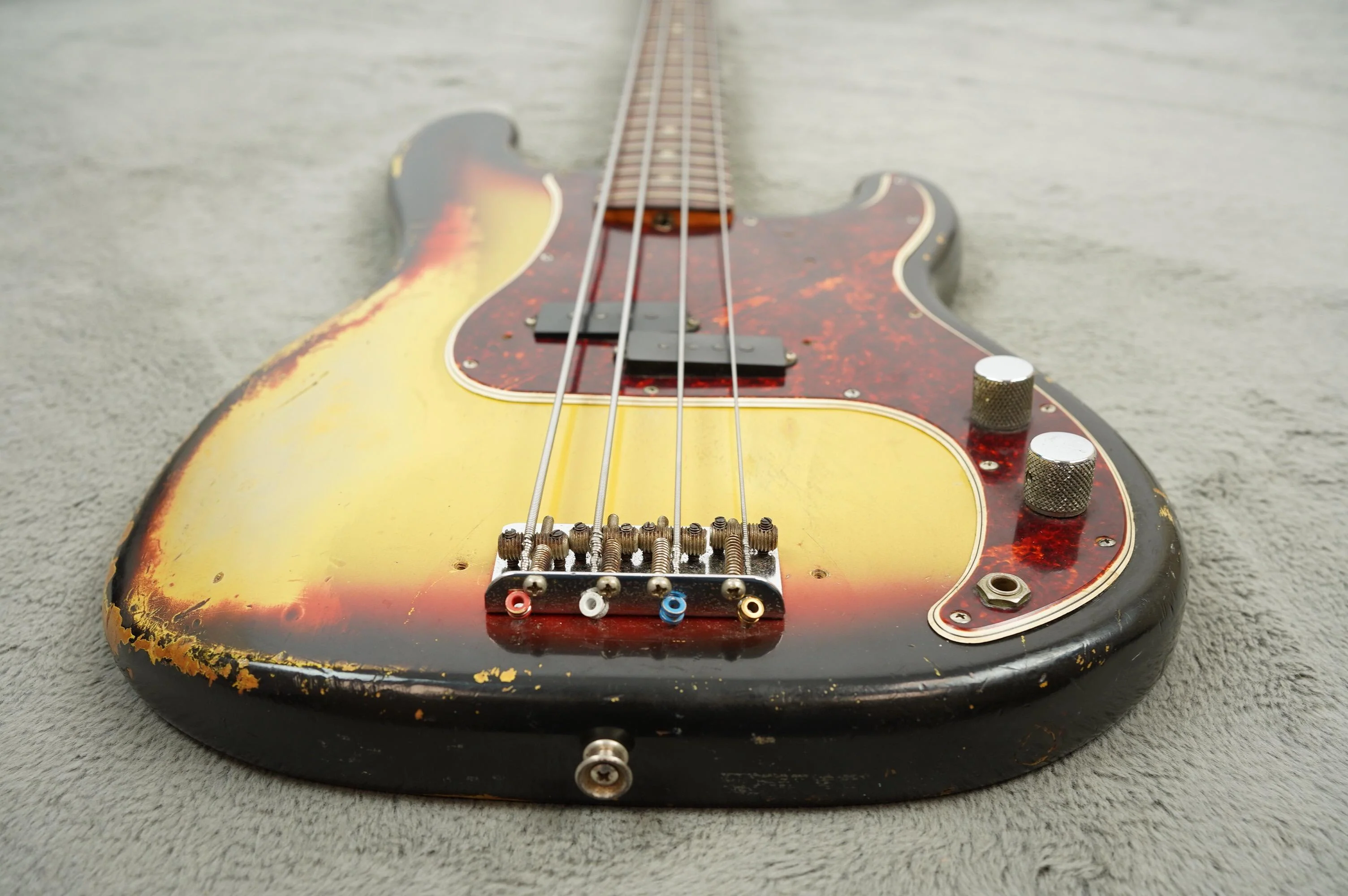 1966 Fender Precision Bass, Sunburst - Image 9