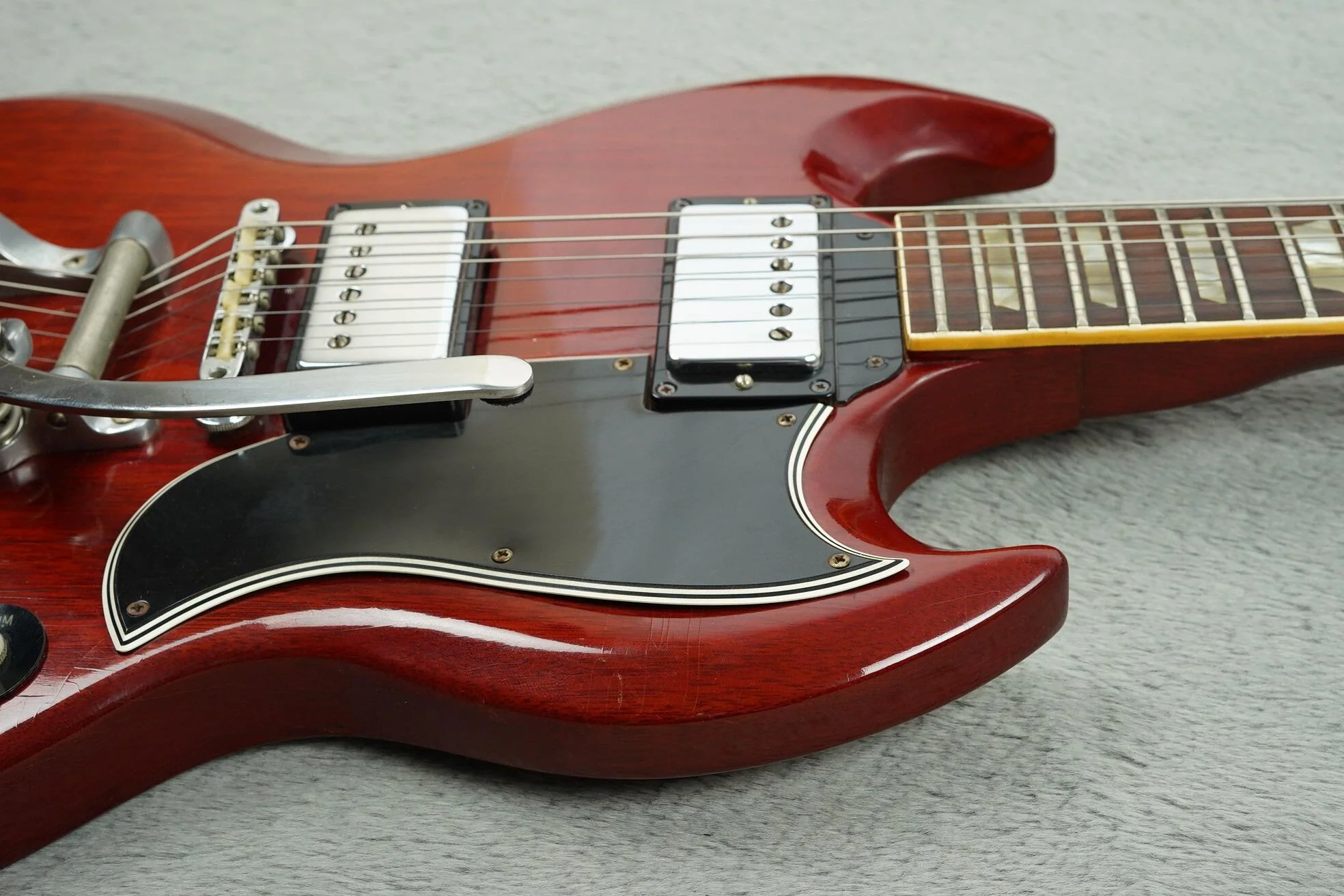 1966 Gibson SG Standard, Bigsby, Cherry + OHSC - Image 15
