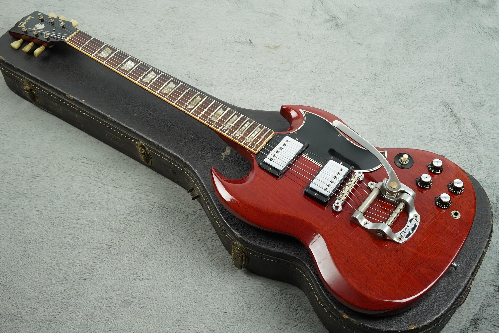 1966 Gibson SG Standard, Bigsby, Cherry + OHSC - Image 2