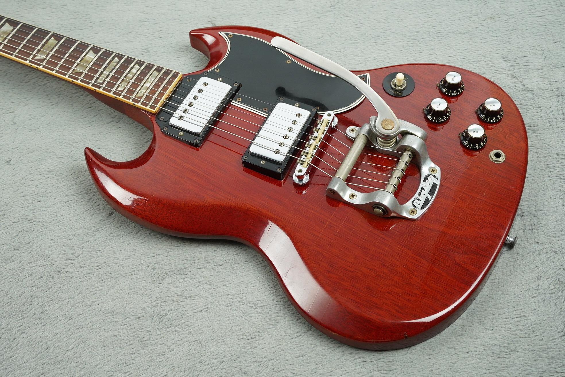 1966 Gibson SG Standard, Bigsby, Cherry + OHSC - Image 26