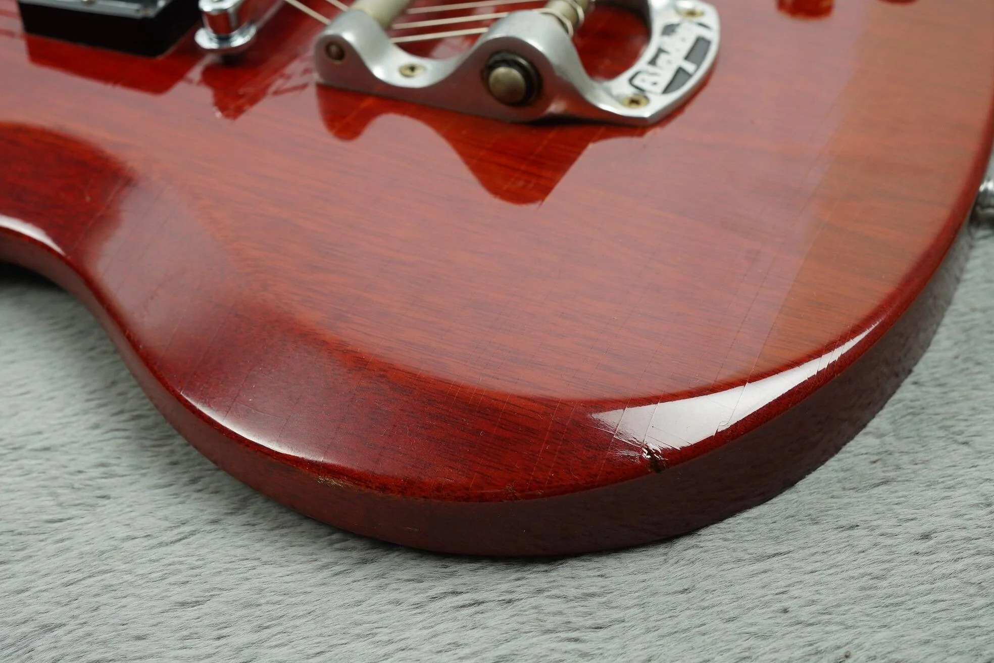1966 Gibson SG Standard, Bigsby, Cherry + OHSC - Image 27