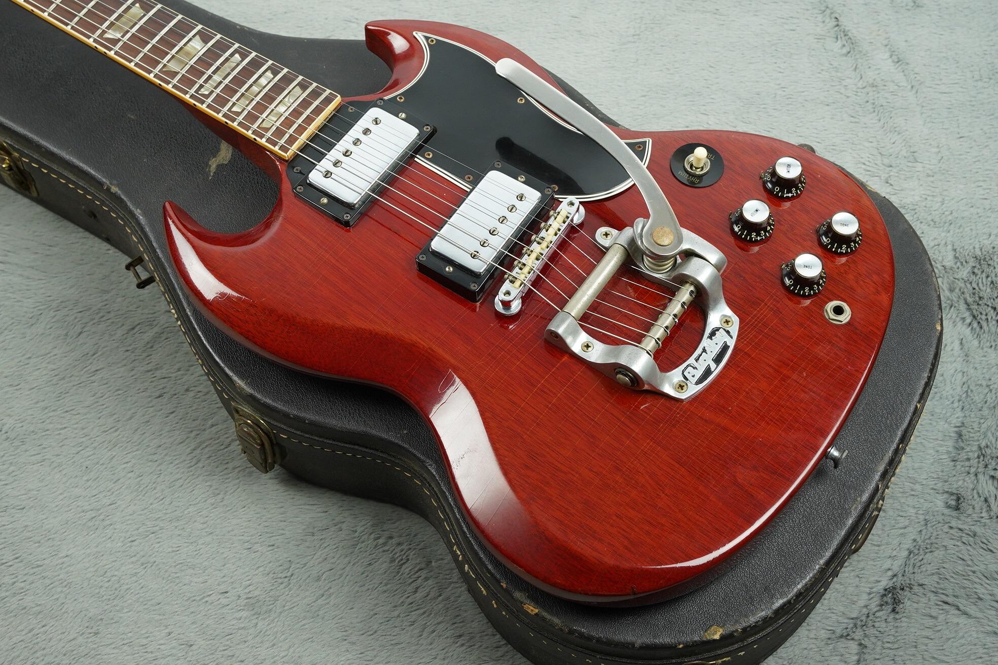 1966 Gibson SG Standard, Bigsby, Cherry + OHSC - Image 3