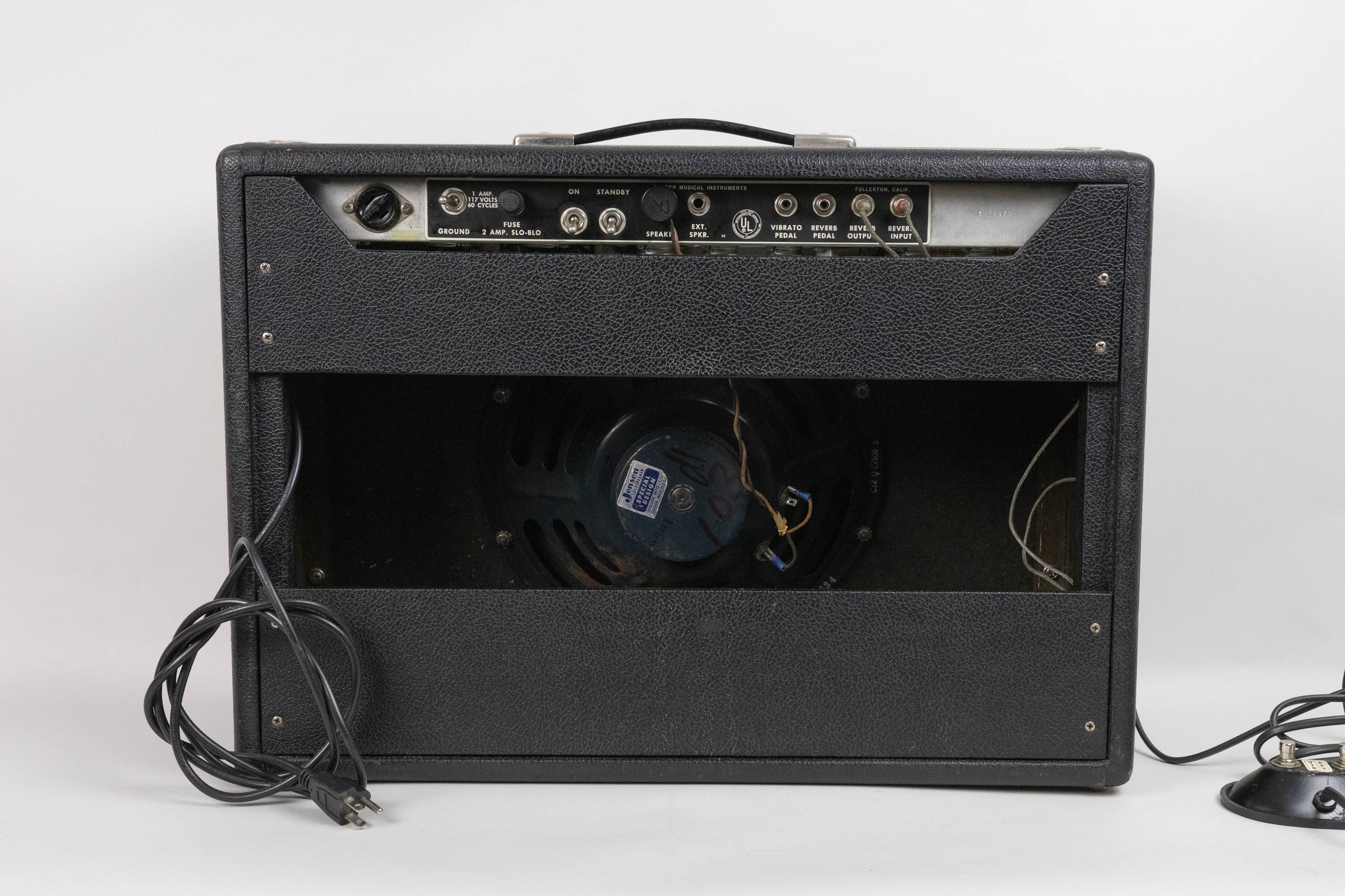 1967 Fender Deluxe Reverb, Black Panel - Image 9