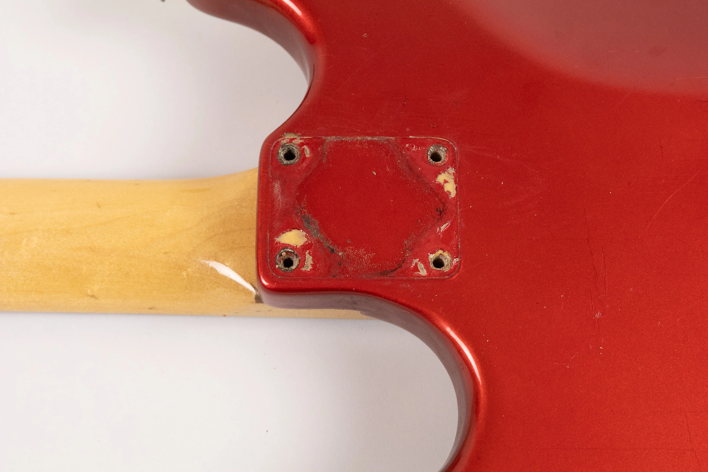 1973 Fender Mustang Bass, Competition Red - Image 25