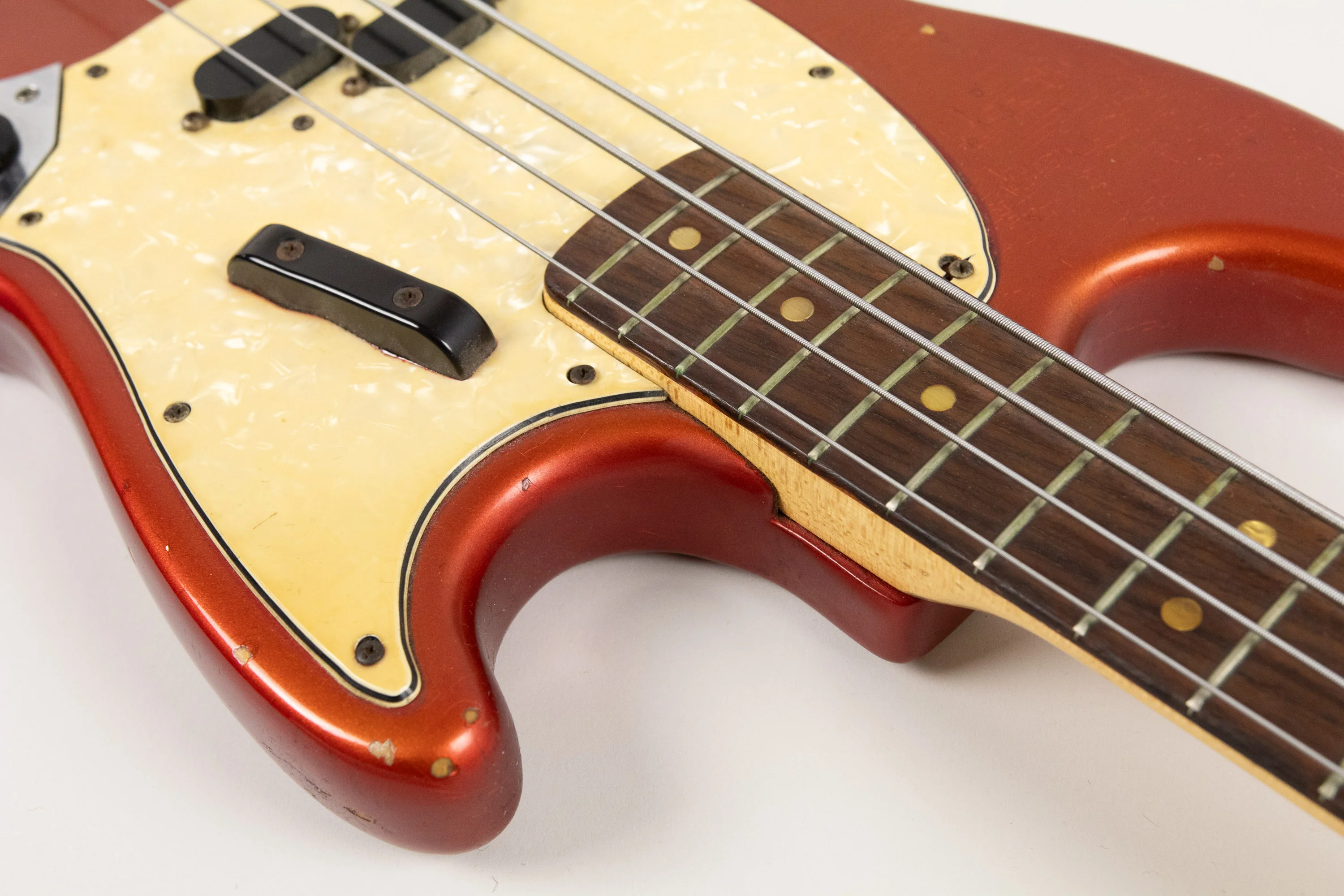 1973 Fender Mustang Bass, Competition Red - Image 6