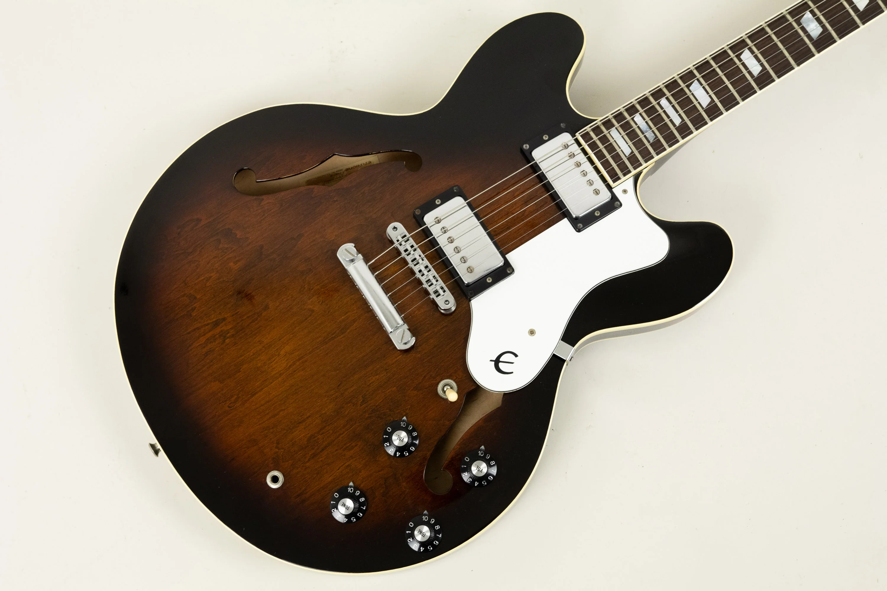 1983 Epiphone Riviera, Antique Sunburst, MIJ - Bonehead Model - Image 8