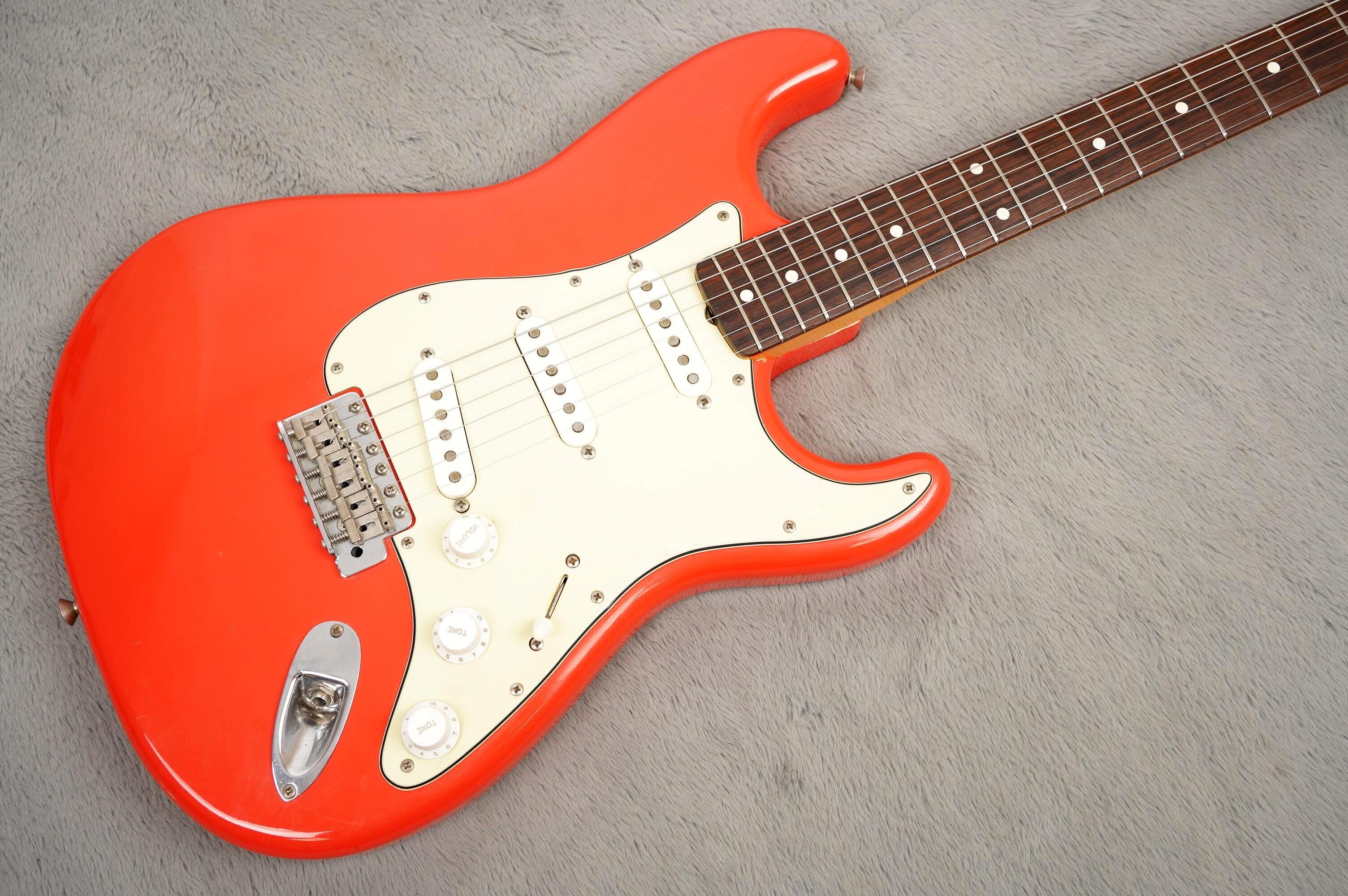 1983 Fender JV Squier Stratocaster, Fiesta Red + HSC