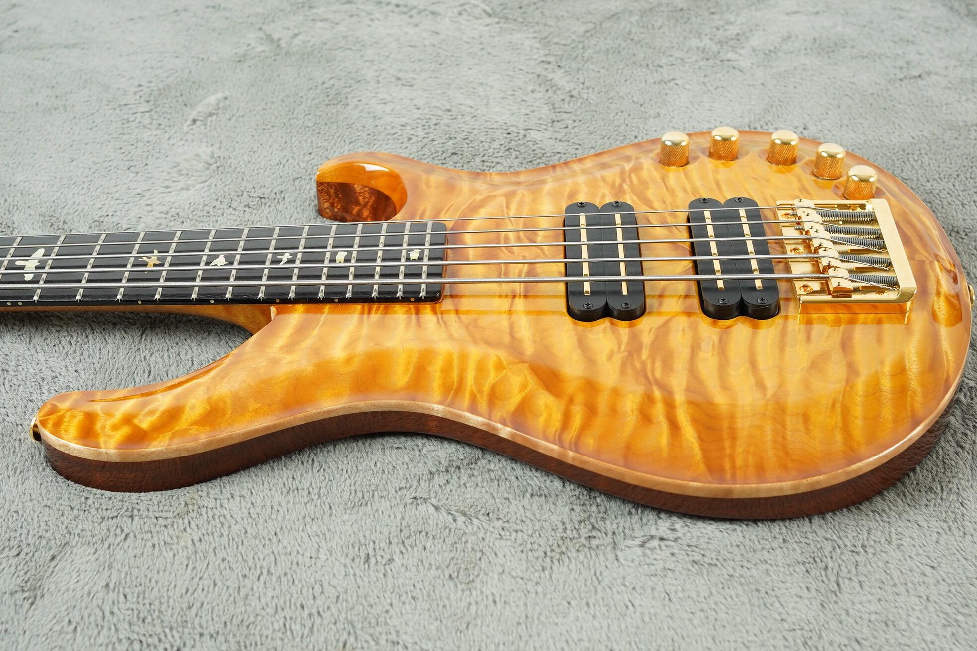 2010 PRS GG-5 String Bass, Honey Gold Burst + OHSC - Image 10