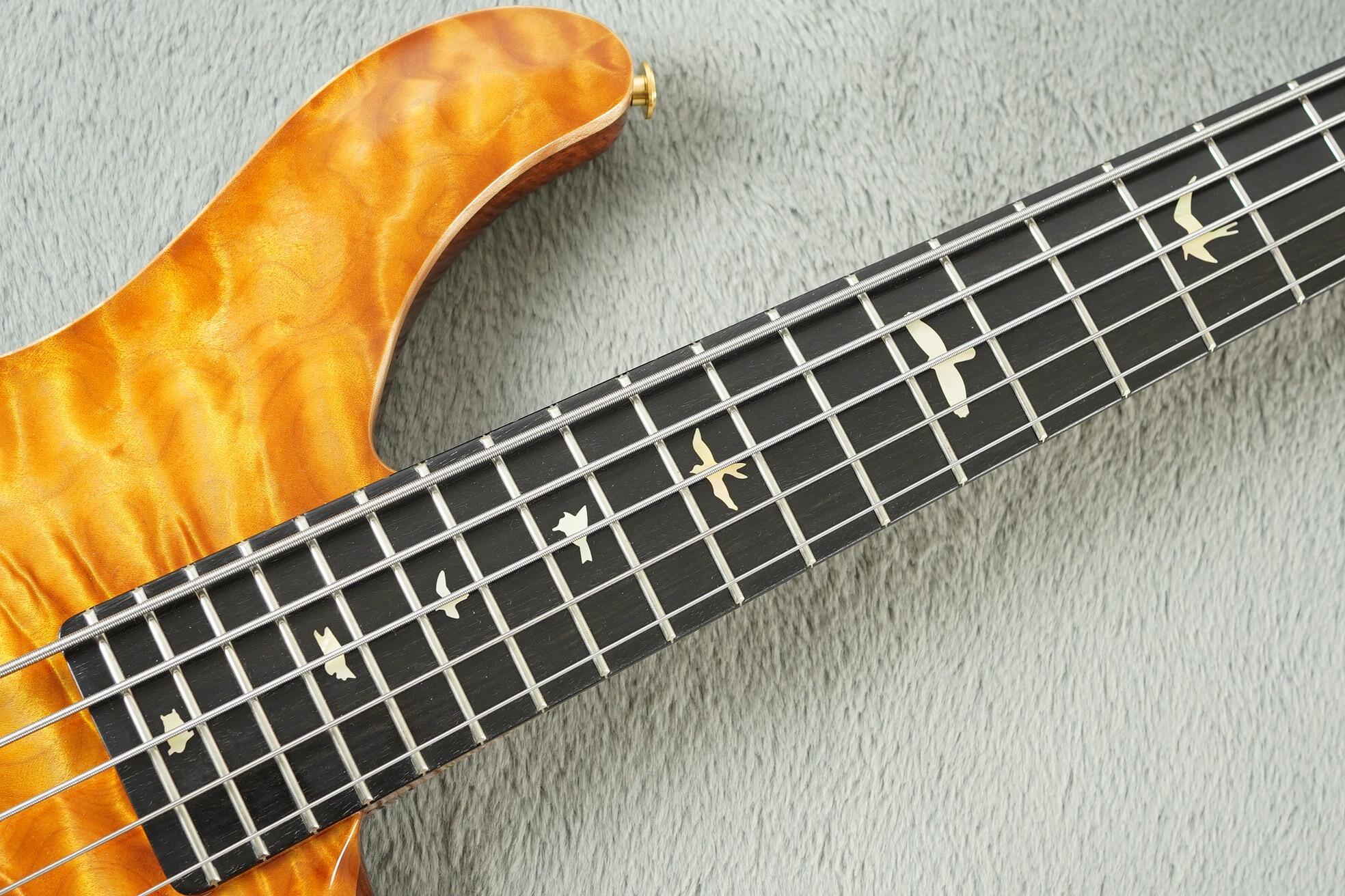 2010 PRS GG-5 String Bass, Honey Gold Burst + OHSC - Image 19