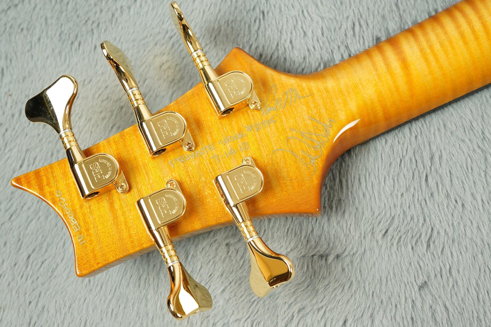 2010 PRS GG-5 String Bass, Honey Gold Burst + OHSC - Image 24