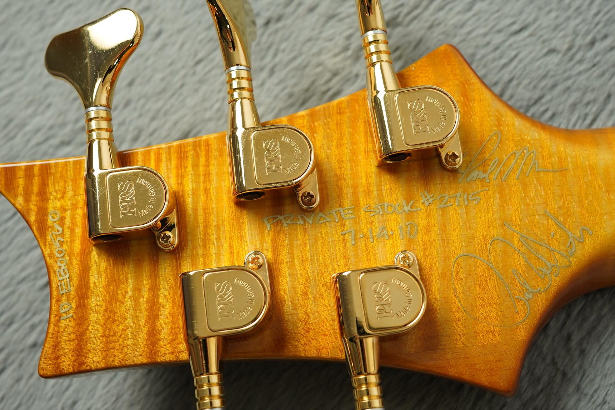 2010 PRS GG-5 String Bass, Honey Gold Burst + OHSC - Image 25