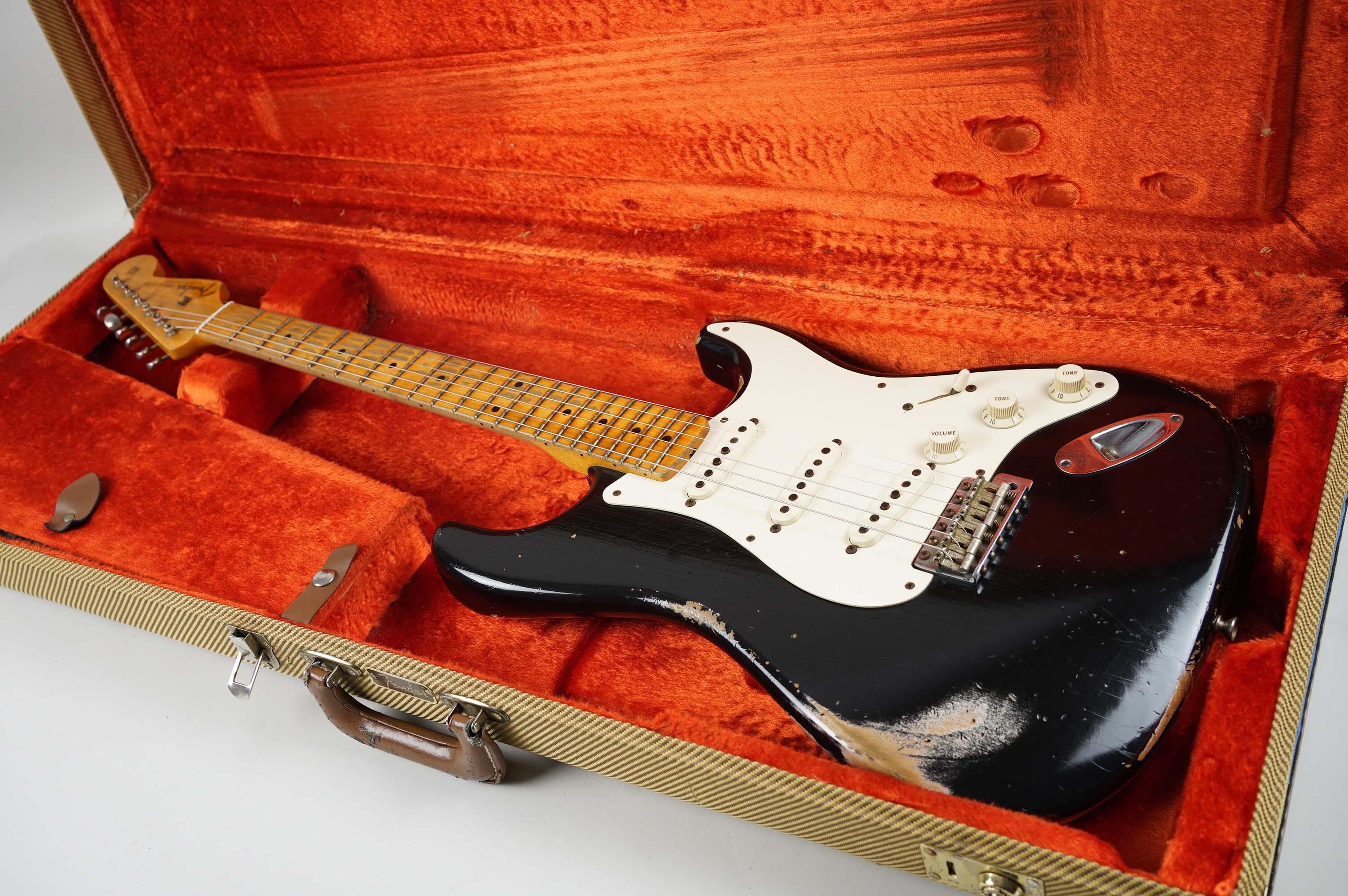 2013 Fender Custom Shop 1956 Stratocaster Relic, Black - Image 4