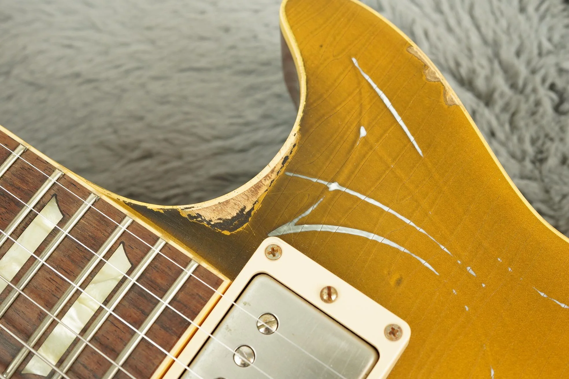 2014 Gibson Billy Gibbons Pinstripe Les Paul Goldtop, Aged / Signed - Image 19