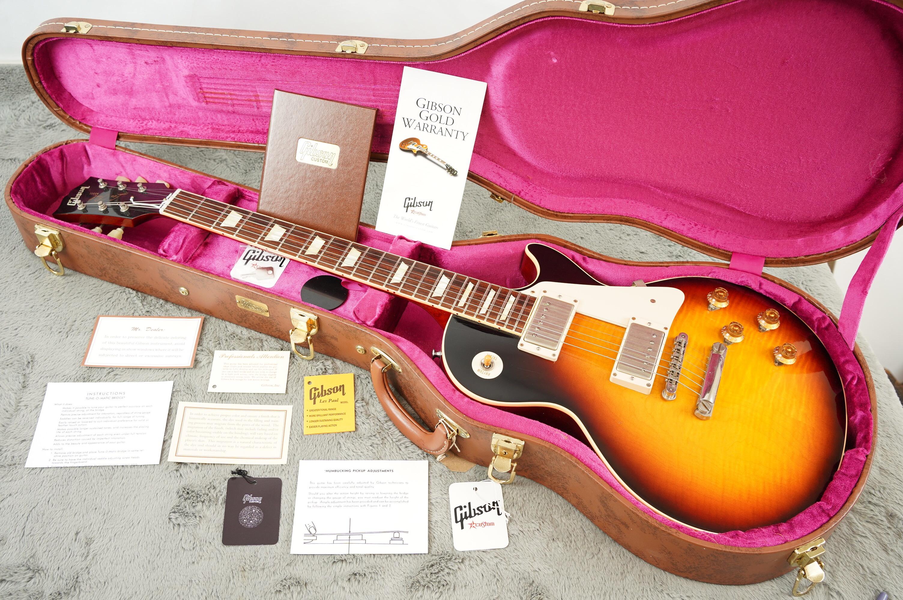 2015 Gibson Custom CS9 50s Les Paul Standard VOS, Bourbon Burst + OHSC - Image 3