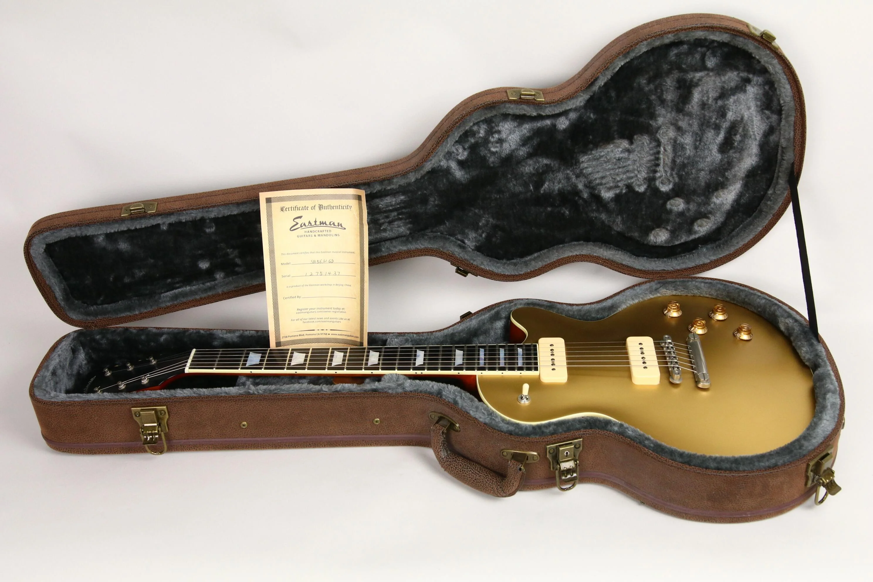 2017 Eastman SB56/N Goldtop - Image 3