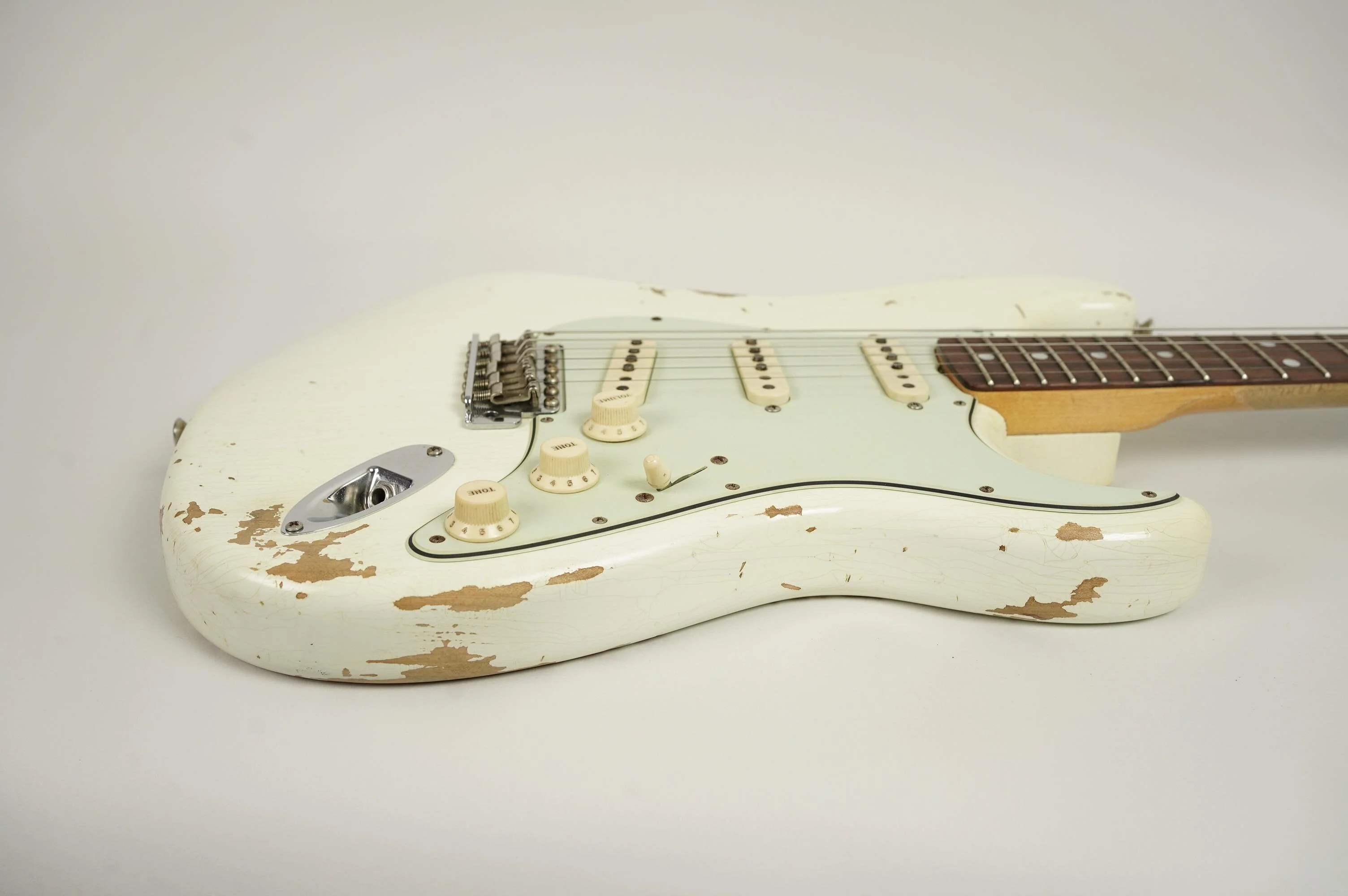 2019 Fender Custom Shop 1964 Stratocaster Heavy Relic, White - Image 10
