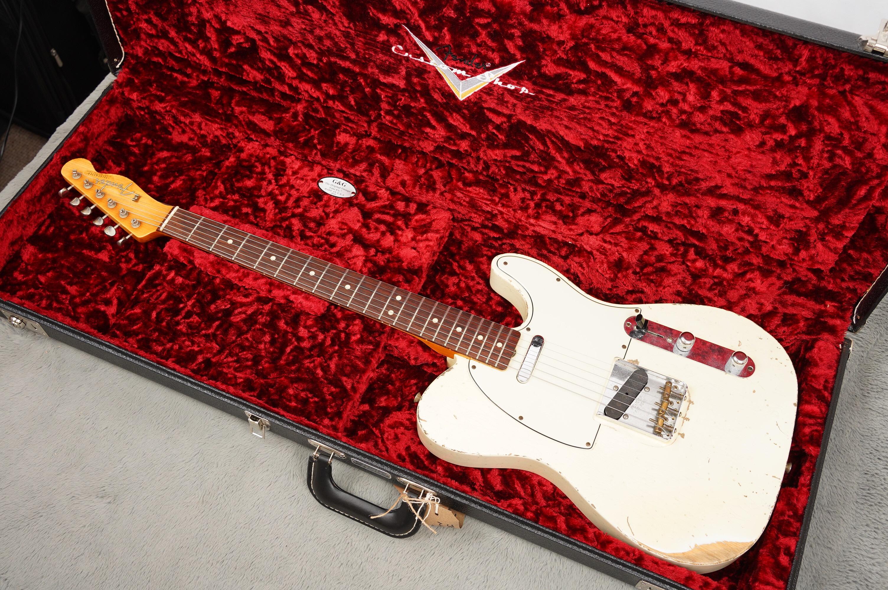 2019 Fender Masterbuilt John Cruz 1960 Telecaster Relic, Olympic White - Image 3
