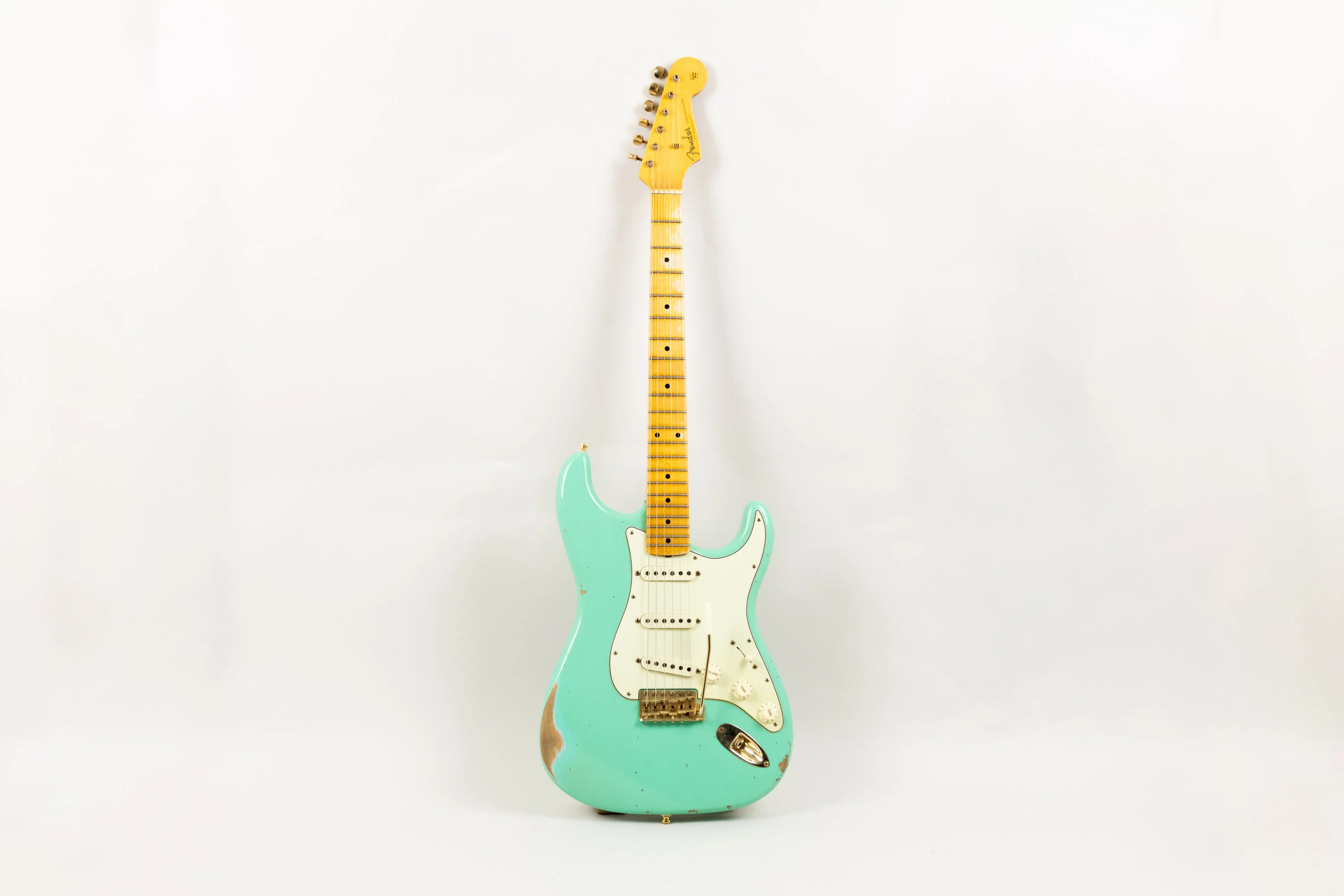 2021 Fender Custom Shop Ltd Ed 62 Stratocaster, Faded/Aged Sea Foam Green - Image 6