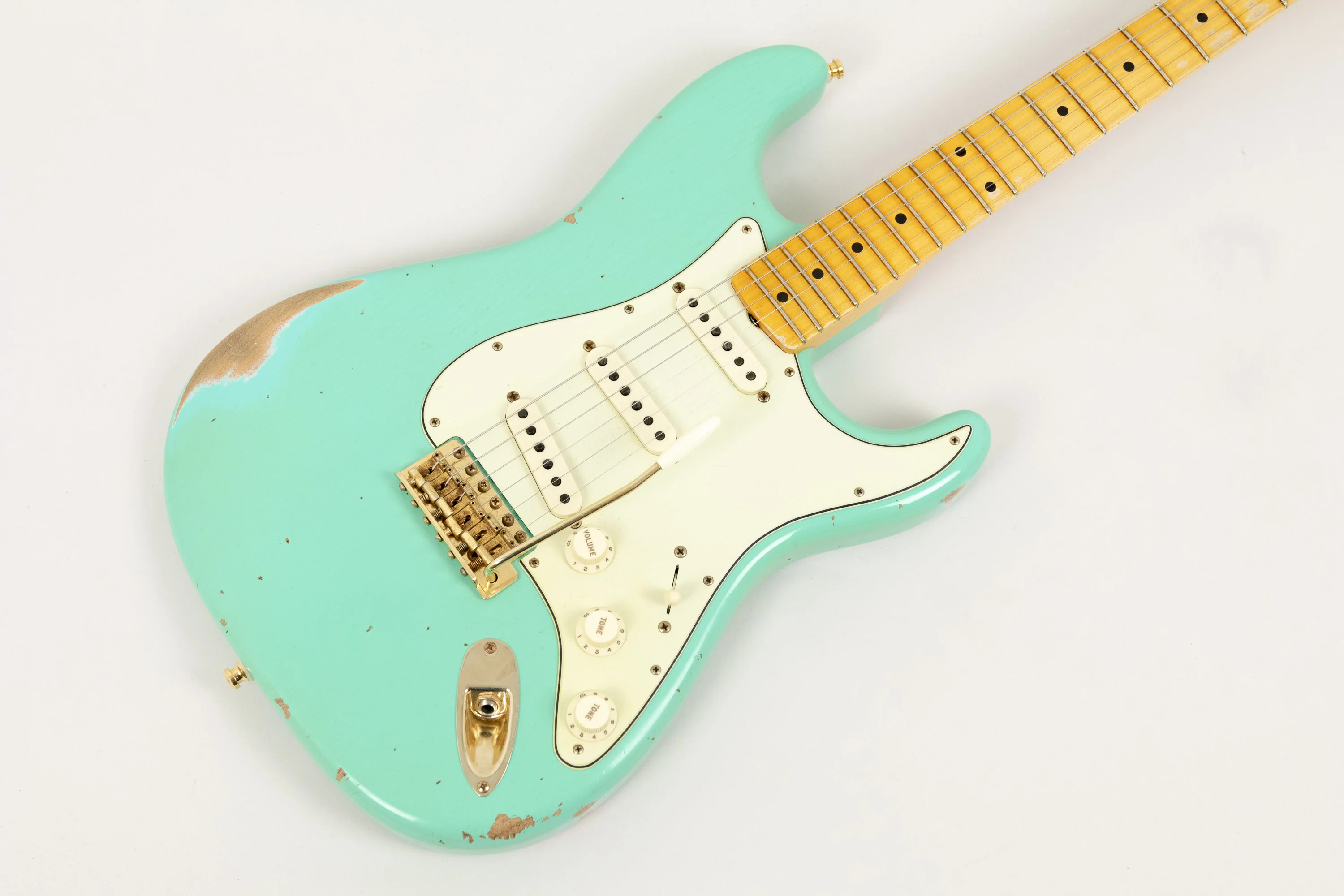 2021 Fender Custom Shop Ltd Ed 62 Stratocaster, Faded/Aged Sea Foam Green - Image 7